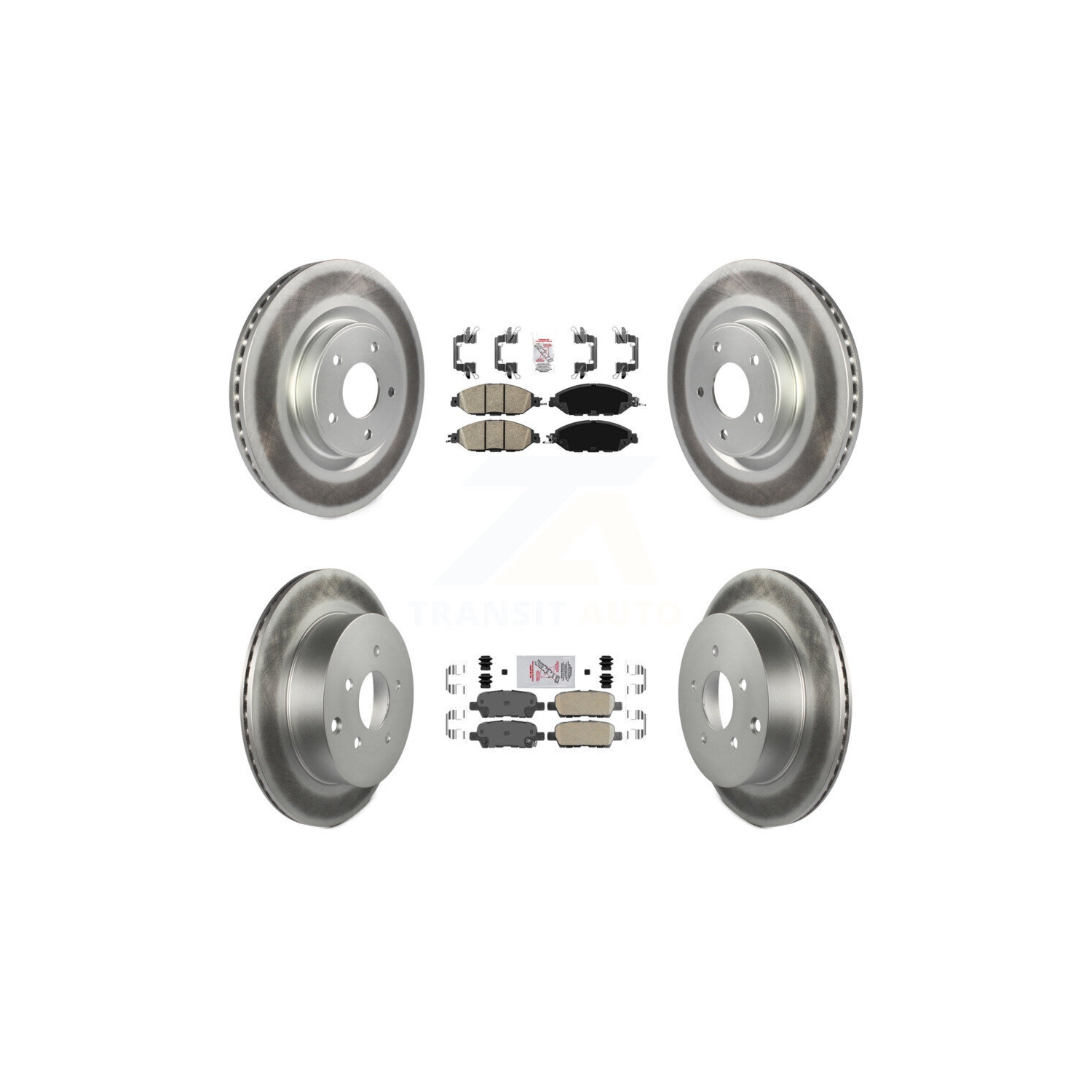Front Brake Rotors + Ceramic Pads for Nissan Murano Pathfinder