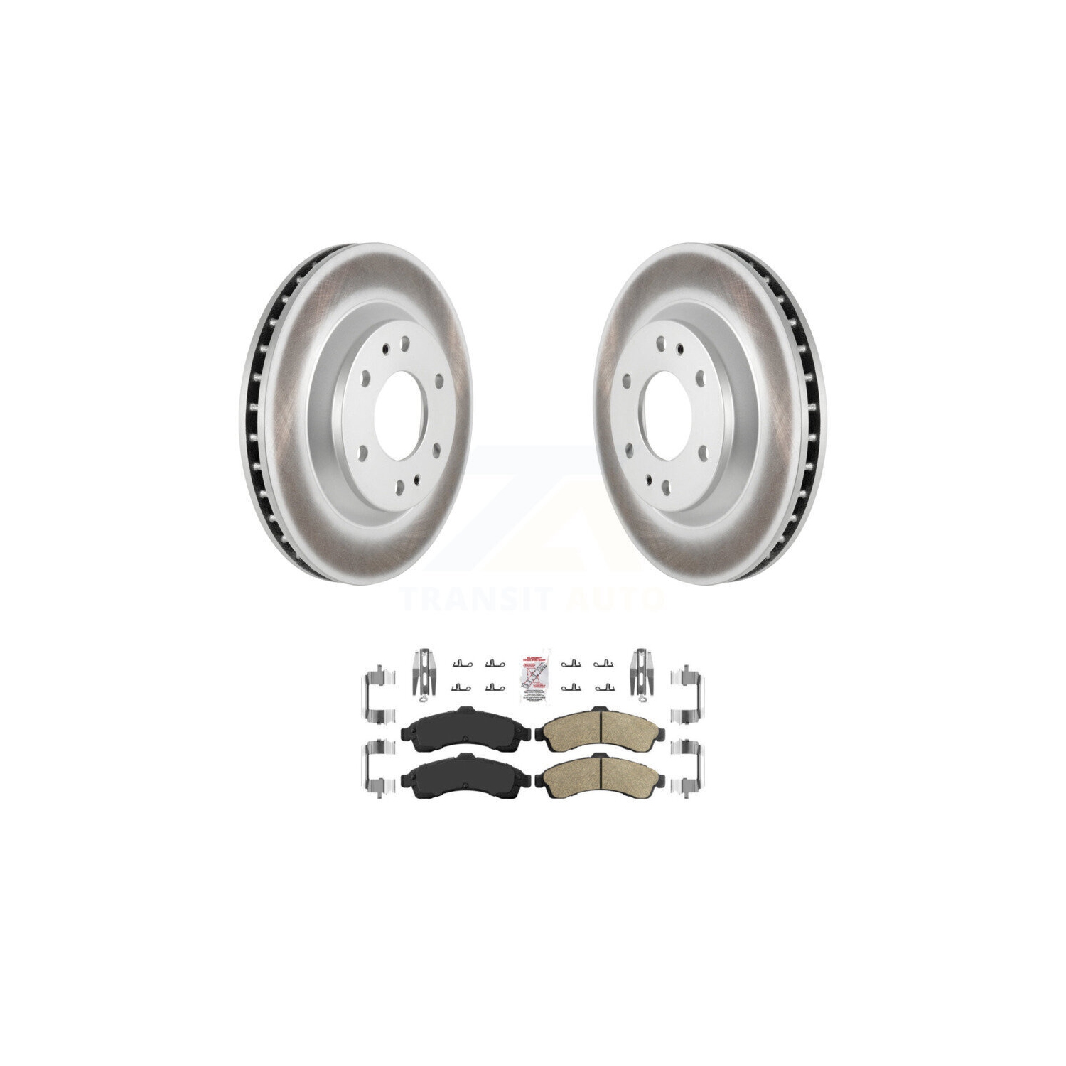 Front Coated Brake Rotor & Ceramic Pad Kit For GMC Envoy Chevrolet Trailblazer Oldsmobile KGA-100571