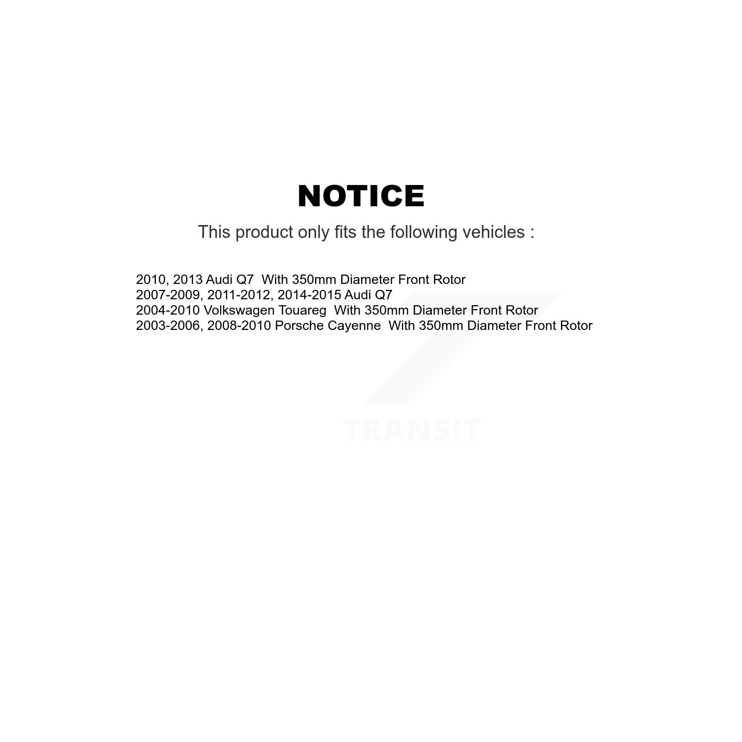 Kit de plaquettes de frein avant enduites de revêtement de céramique pour Audi Q7 Porsche Cayenne Volkswagen Touareg KGC-101405