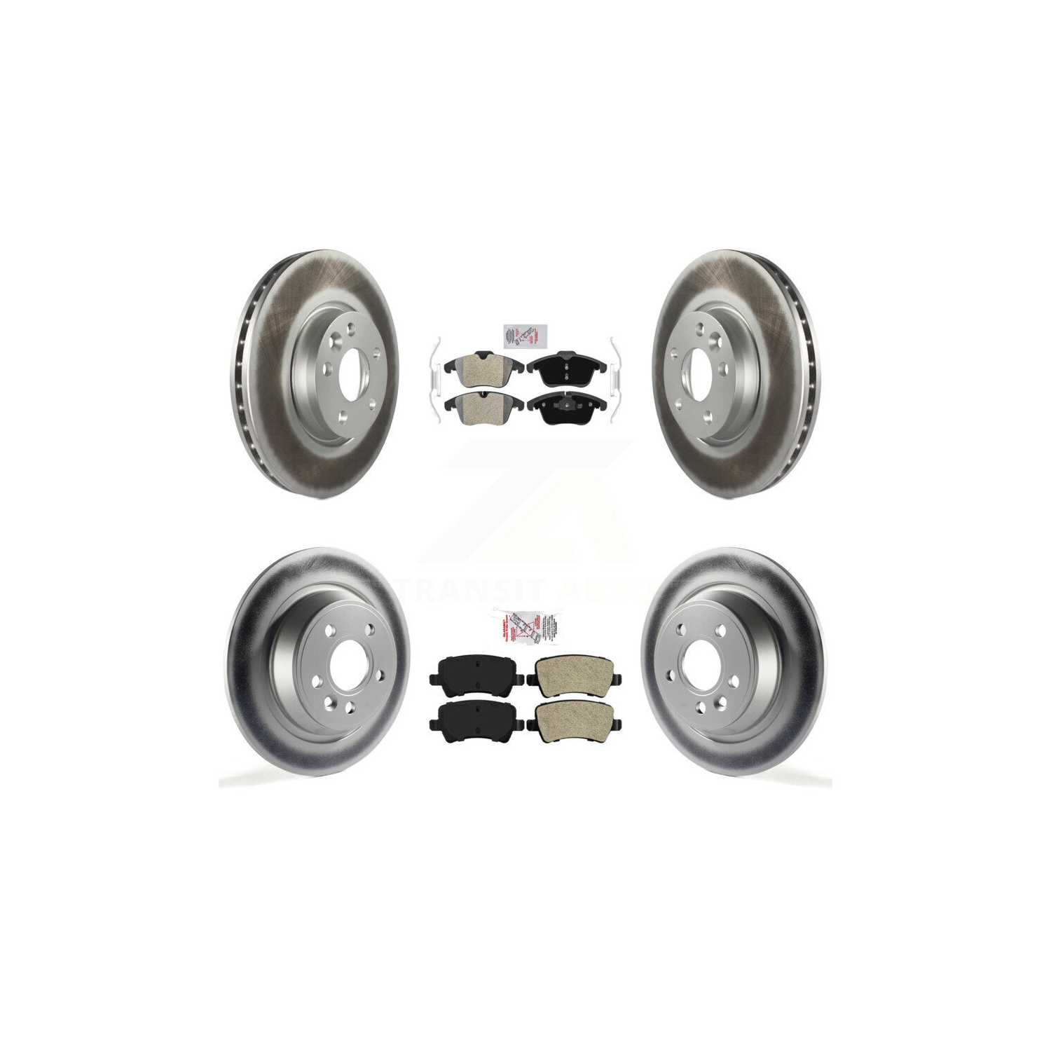 Kit de rotor de frein à plaquettes semi-métalliques avant arrière pour Land Rover Range Evoque KGA-104940 2012-2015