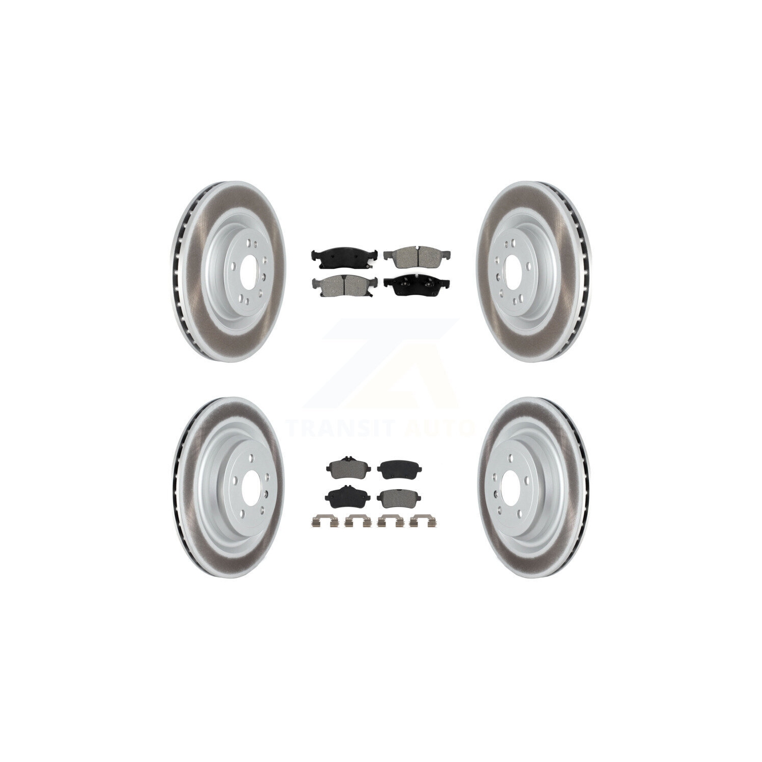 Disques de frein avant enduits arrière Semi-métalliques Kit pour Mercedes-Benz GL350 GLS450 GL450 KGS-102286