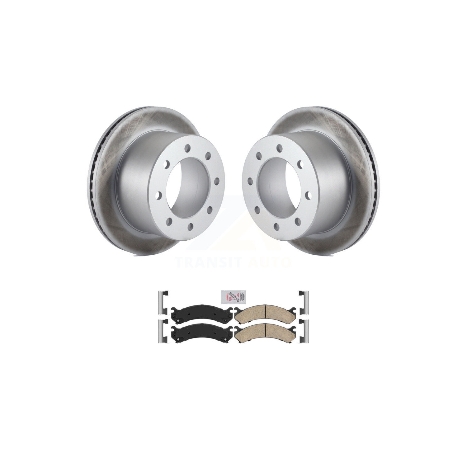 Rear Coat Brake Rotors Ceramic Pad Kit For Chevrolet GMC Silverado 3500 Sierra HD Classic KGA-103799