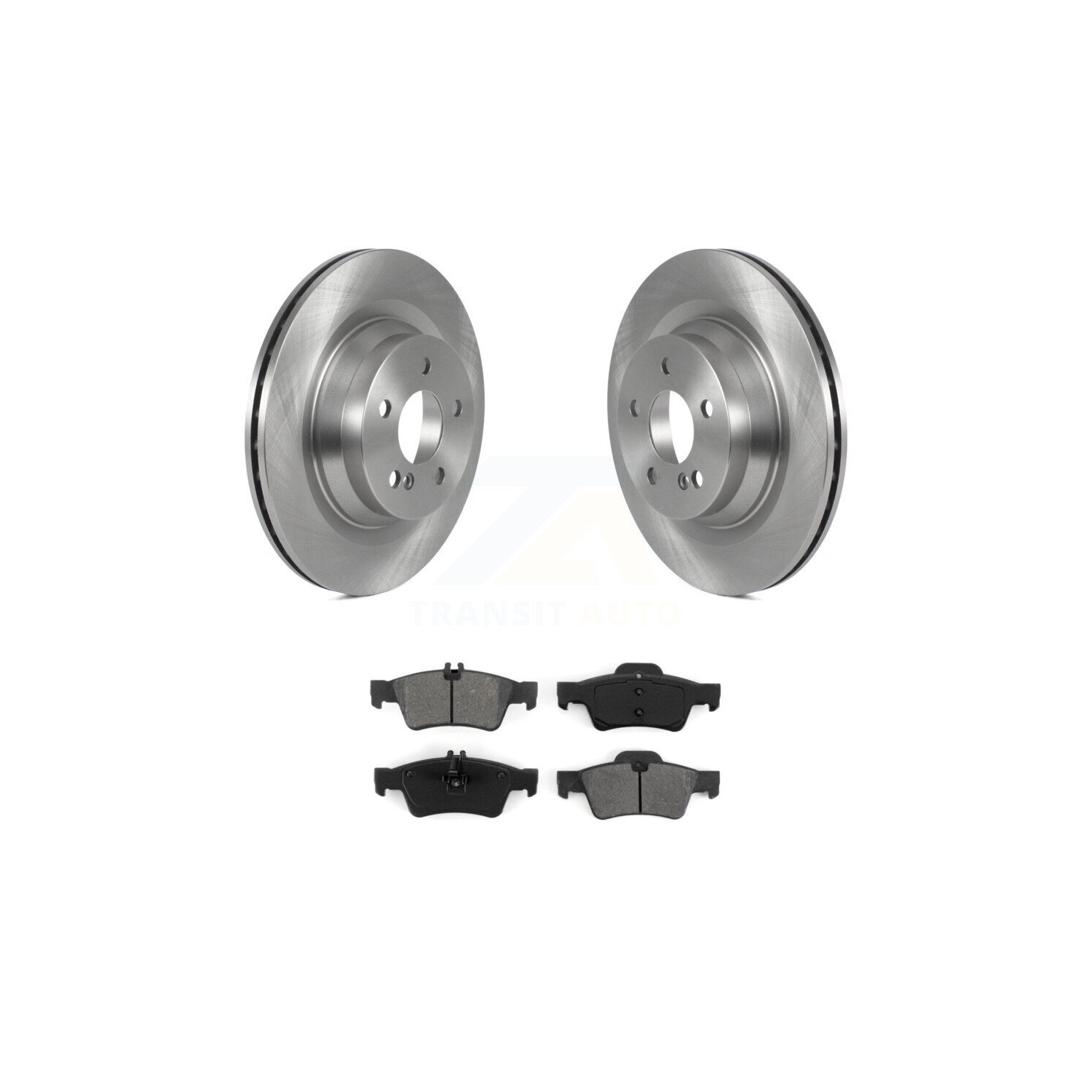 Rear Disc Brake Rotors And Semi-Metallic Pads Kit For Mercedes-Benz E550 CLS550 K8S-103580