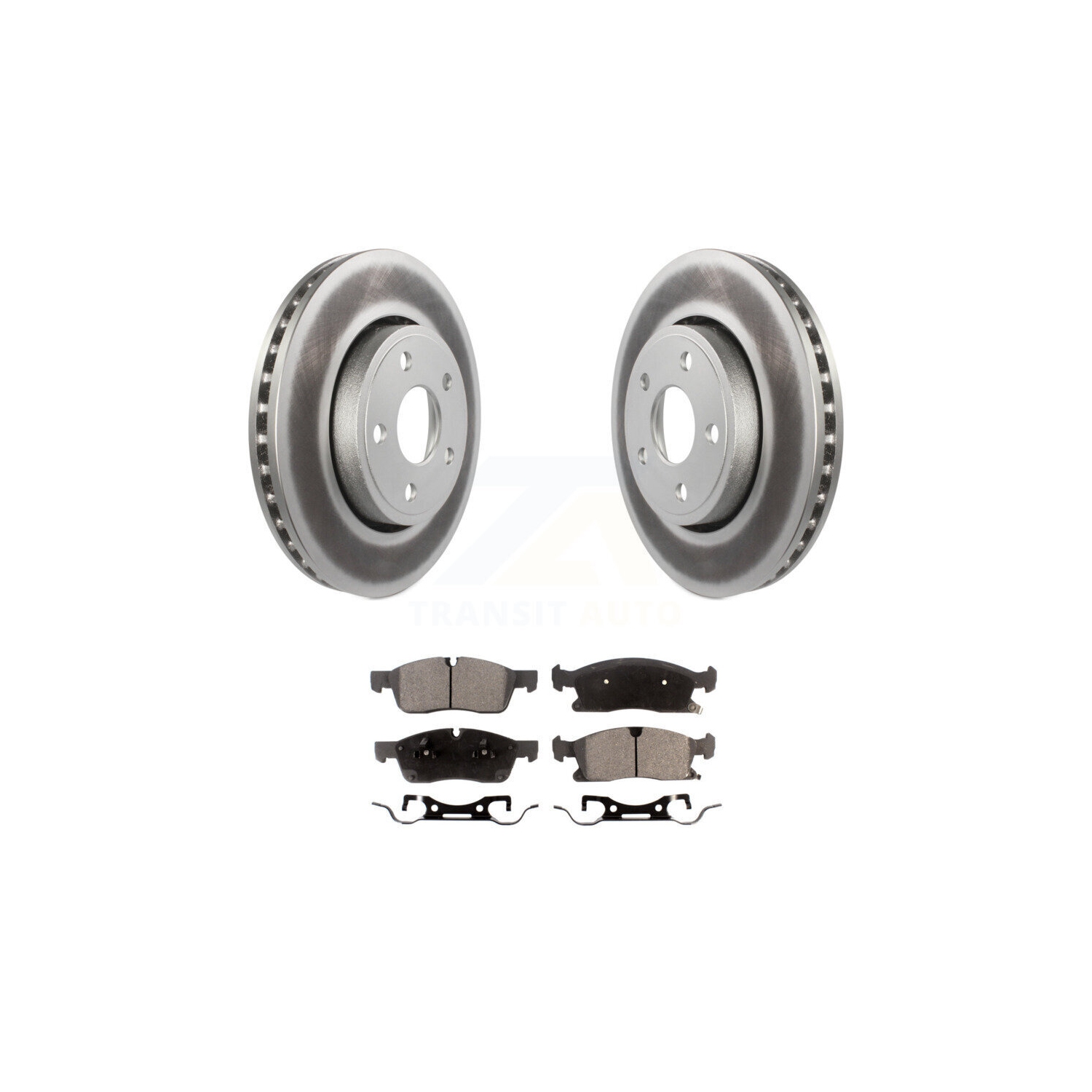 Front Coated Disc Brake Rotors And Ceramic Pads Kit For Jeep Grand Cherokee Dodge Durango KGT-100178