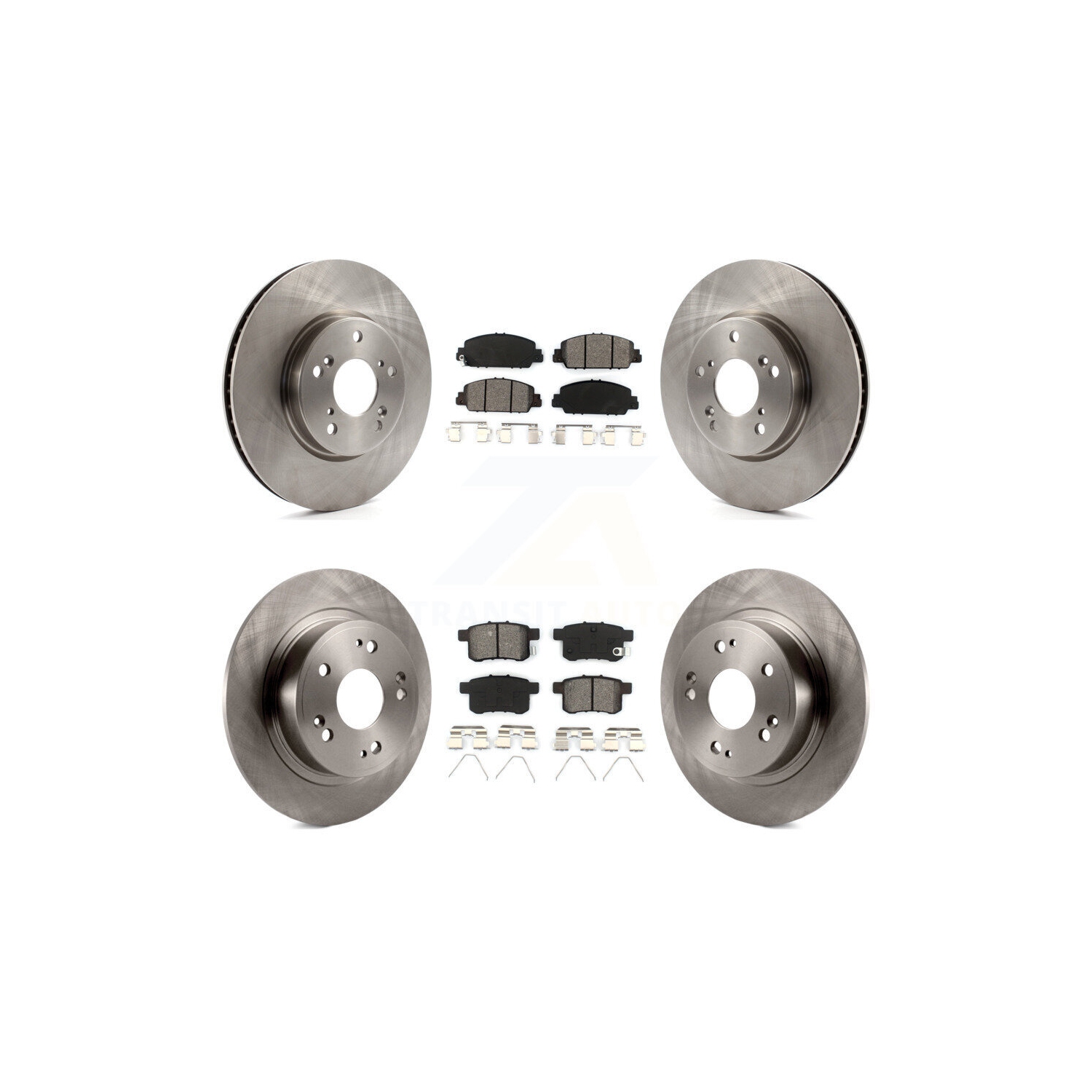 Disques de frein à disque arrière avant et plaquettes semi-métalliques pour Honda Accord K8S-101484