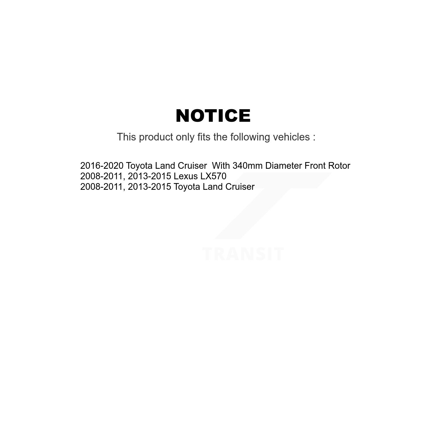 Ensemble de disques de frein avant arrière et plaquettes en céramique pour Lexus LX570 Toyota Land Cruiser K8T-101480