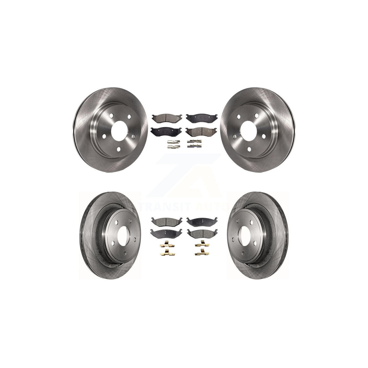 Front Rear Disc Brake Rotors And Ceramic Pads Kit For Dodge Ram 1500 Durango K8T-101019