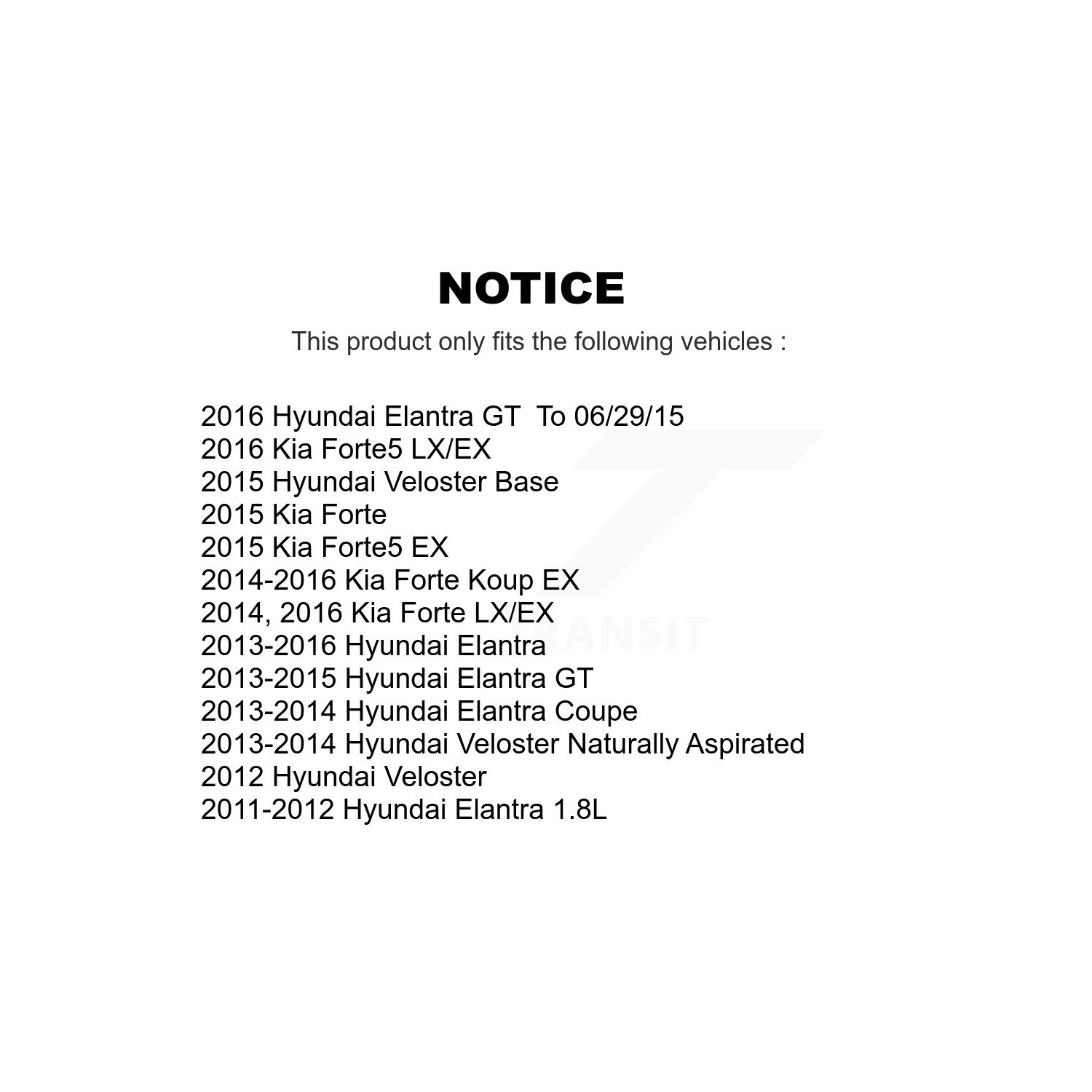 Front Rear Ceramic Pad & Coated Brake Rotor Kit For Hyundai Elantra GT Kia Forte Veloster KGA-101545