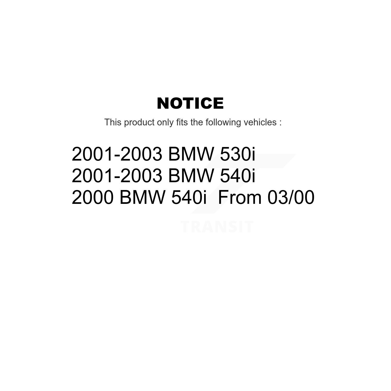 Disques de frein avant et plaquettes en céramique pour BMW 530i 540i K8C-100461