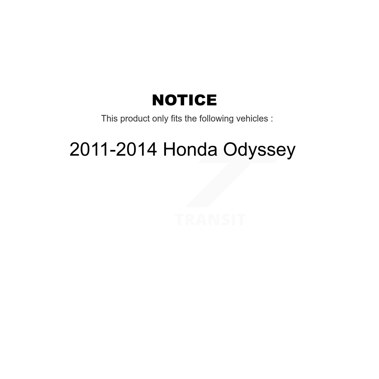 Kit de plaquettes en céramique pour disques de frein à disques perforés enduits à l'avant pour Honda Odyssey KDC-100249 2011-2014