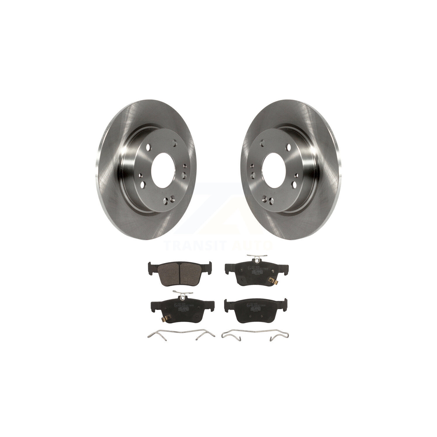 Rear Disc Brake Rotors And Ceramic Pads Kit For Honda Civic K8T-102105