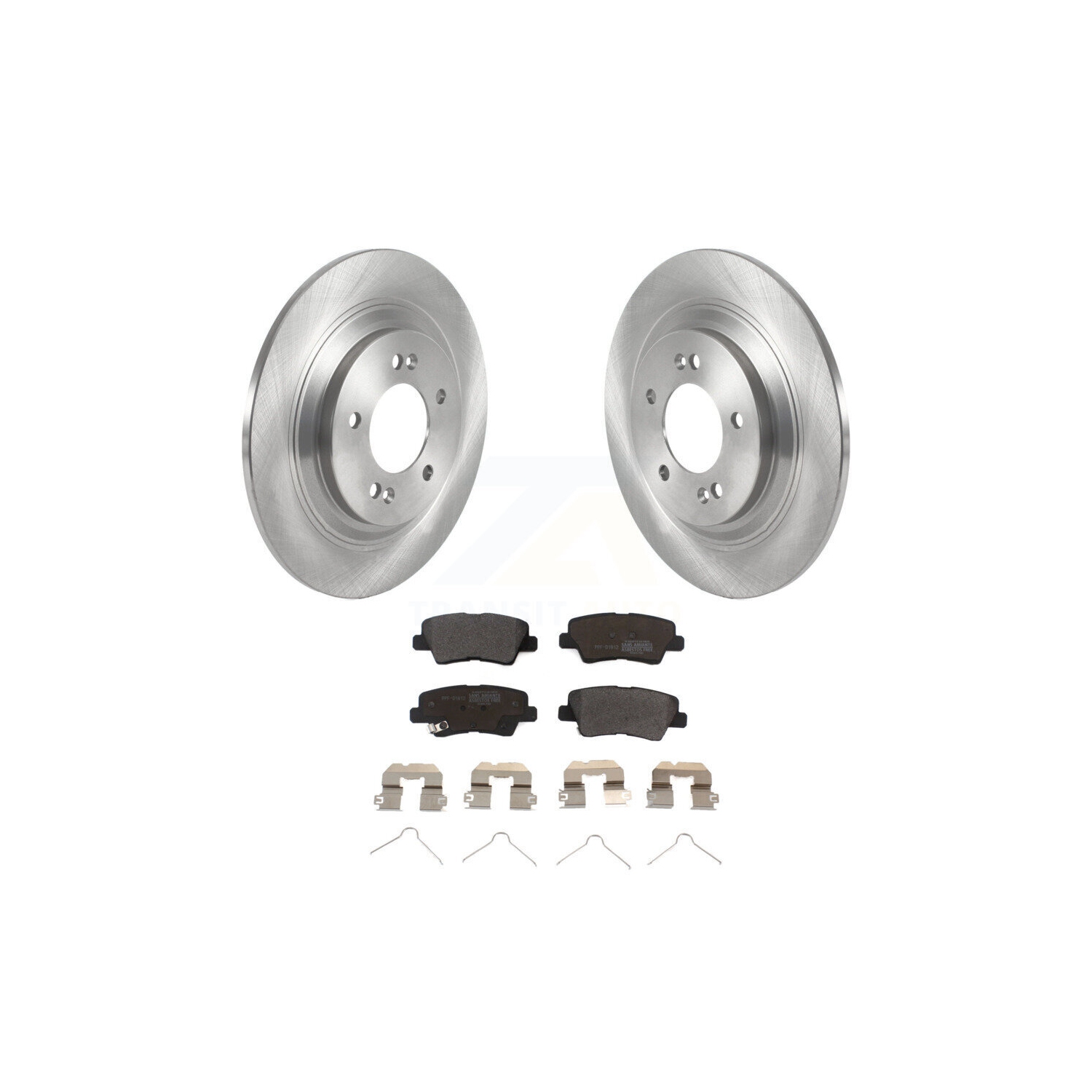 Disques de frein arrière et plaquettes semi-métalliques pour Kia Niro EV K8F-103897 2019