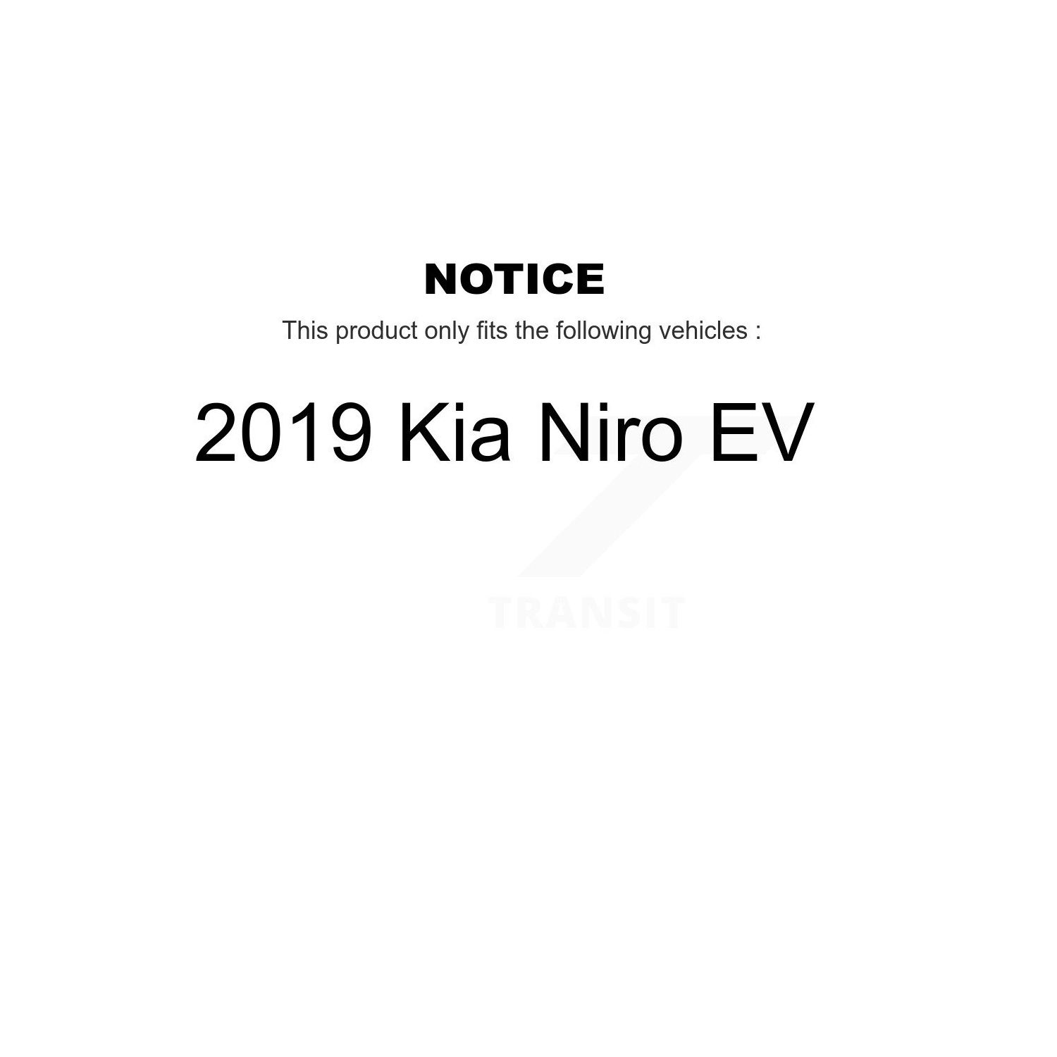 Disques de frein arrière et plaquettes semi-métalliques pour Kia Niro EV K8F-103897 2019
