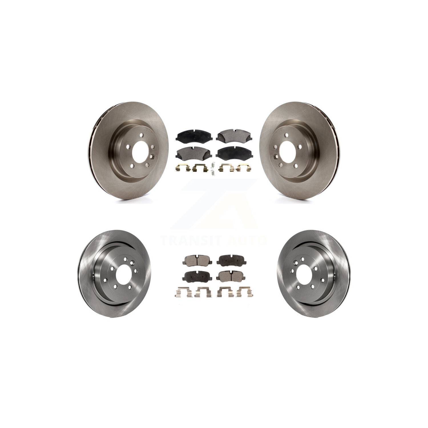 Front Rear Disc Brake Rotors And Semi-Metallic Pads Kit For Land Rover Range Sport LR4 K8F-101296