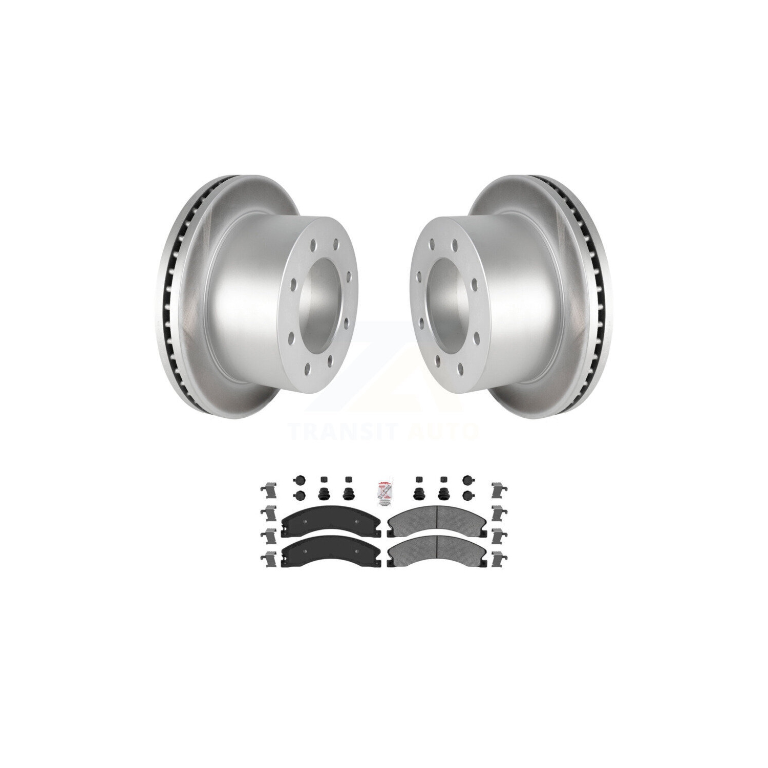 Ensemble de plaquettes semi-métalliques pour disques de frein enduits arrière pour Silverado KGA-105391 3500 HD de GMC