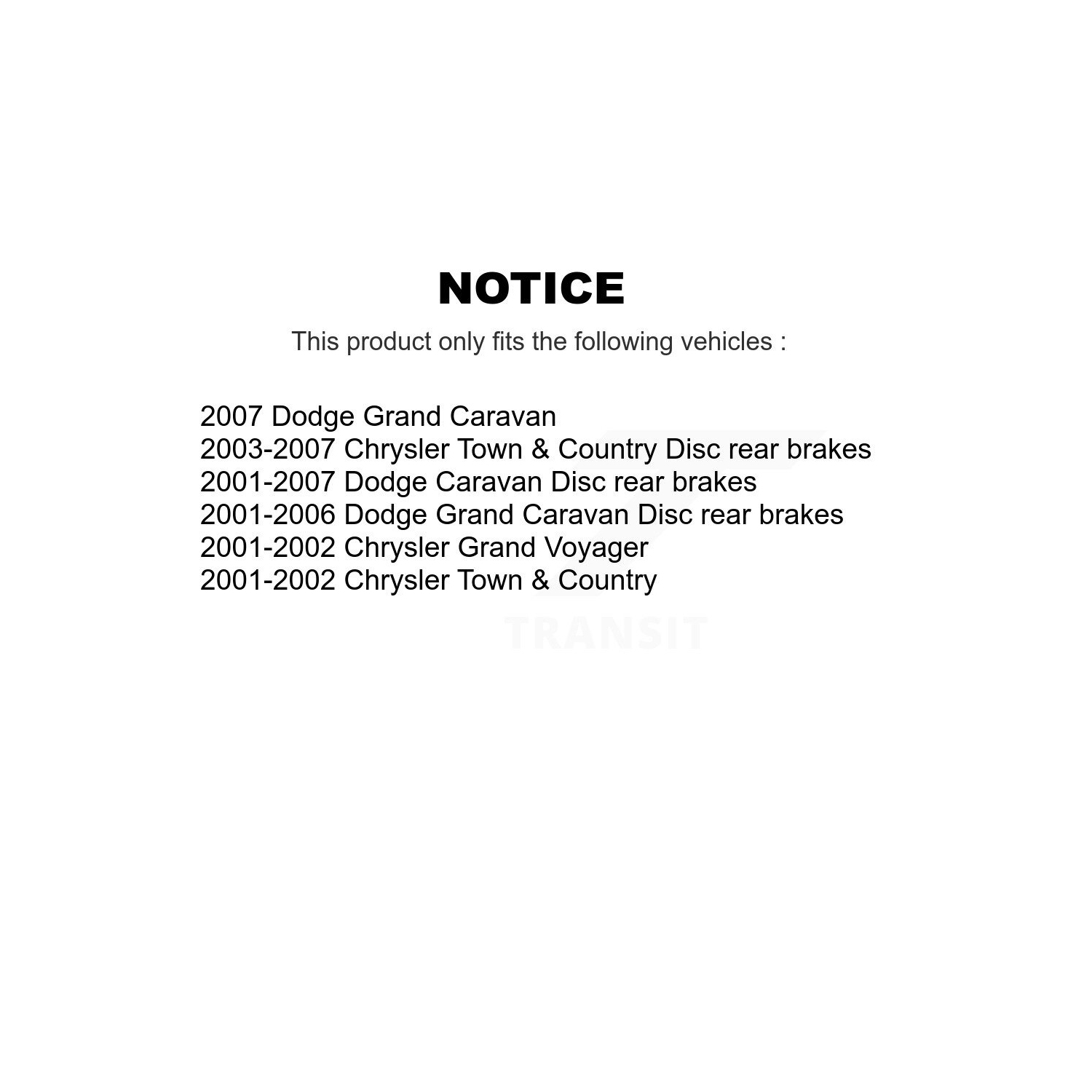 Plaquettes de frein recouvertes de revêtement avant pour Dodge Grand Caravan Chrysler Town & Country KGT-100153