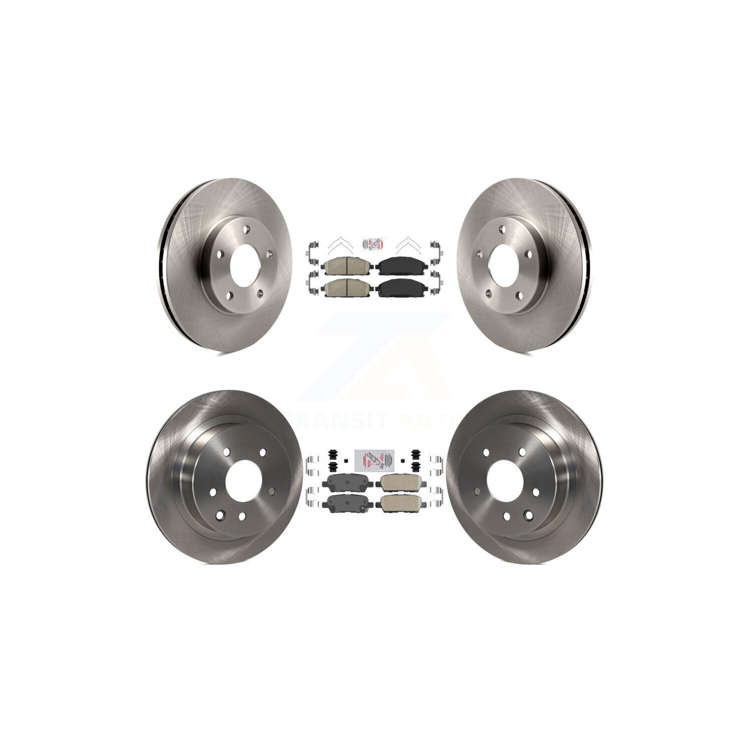 Front Rear Ceramic Pads And Disc Brake Rotors Kit For 2005-2006 Nissan X-Trail K8A-106722