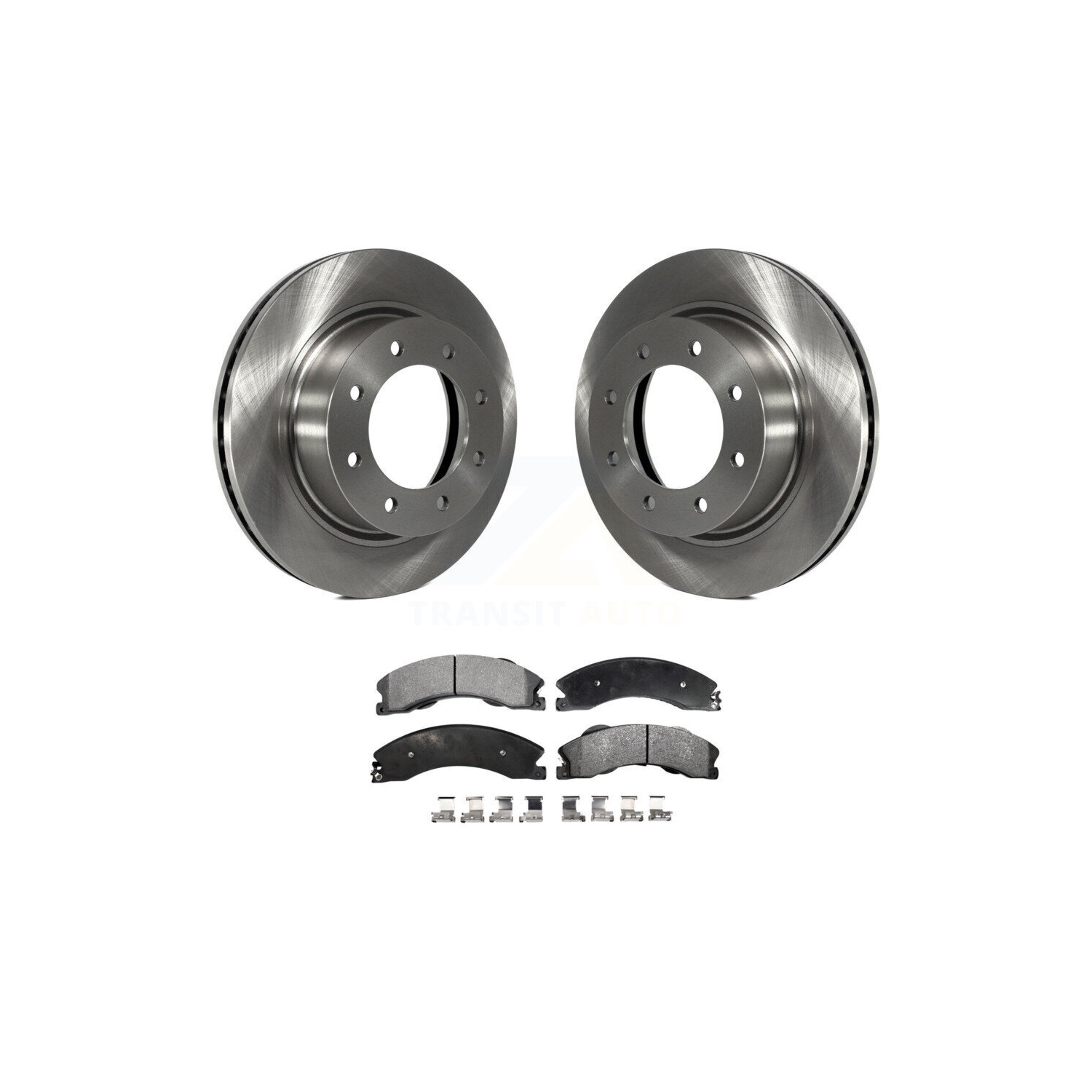 Front Disc Brake Rotors & Semi-Metallic Pad Kit For 2012-2021 Nissan NV2500 NV3500 NV1500 K8F-100597