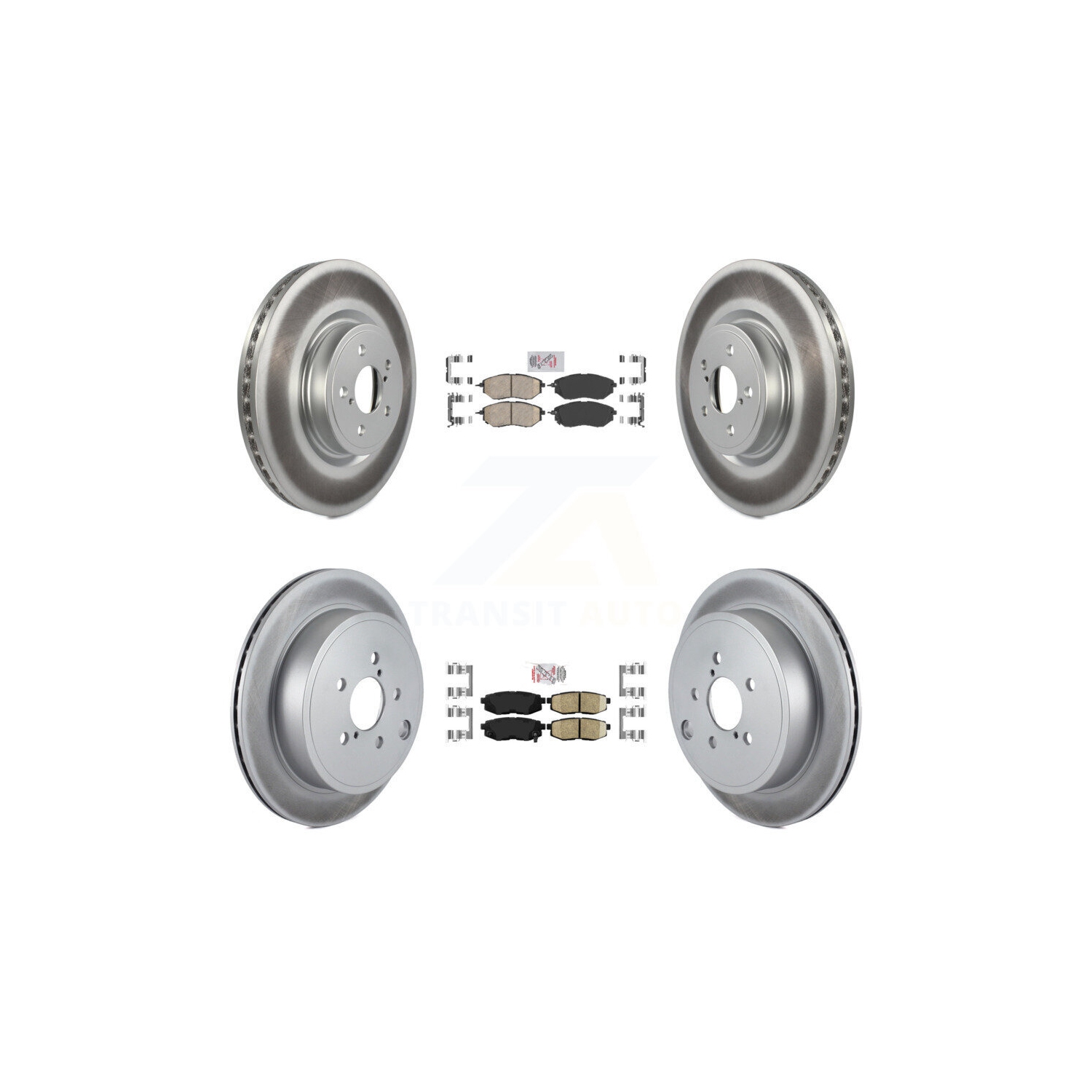 Plaquettes en céramique à l'avant et disques de frein recouverts pour Subaru Outback Legacy KGA-101257