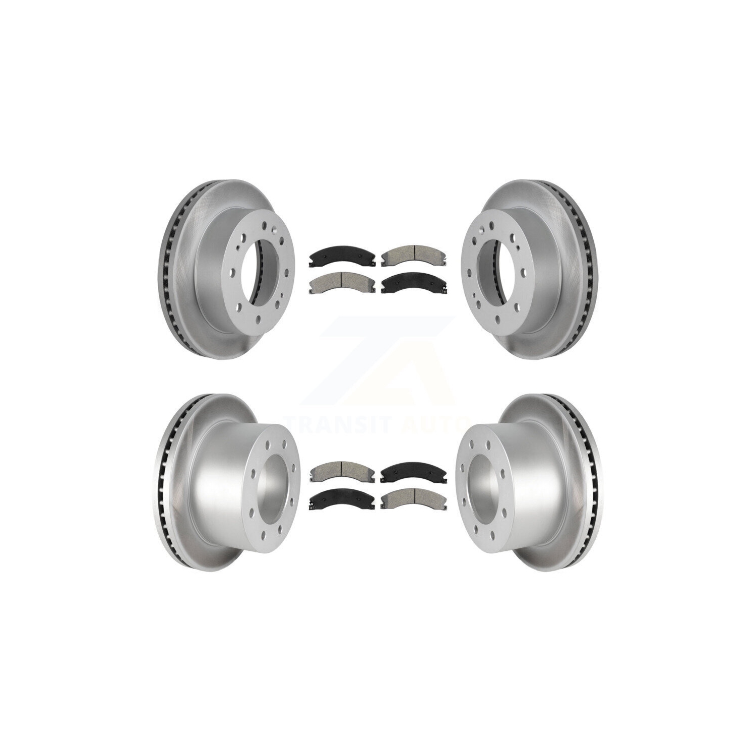 Ensemble de plaquettes de disque de frein à revêtement arrière semi-métalliques pour Sierra 3500 HD Chevrolet KGS-102102 de GMC