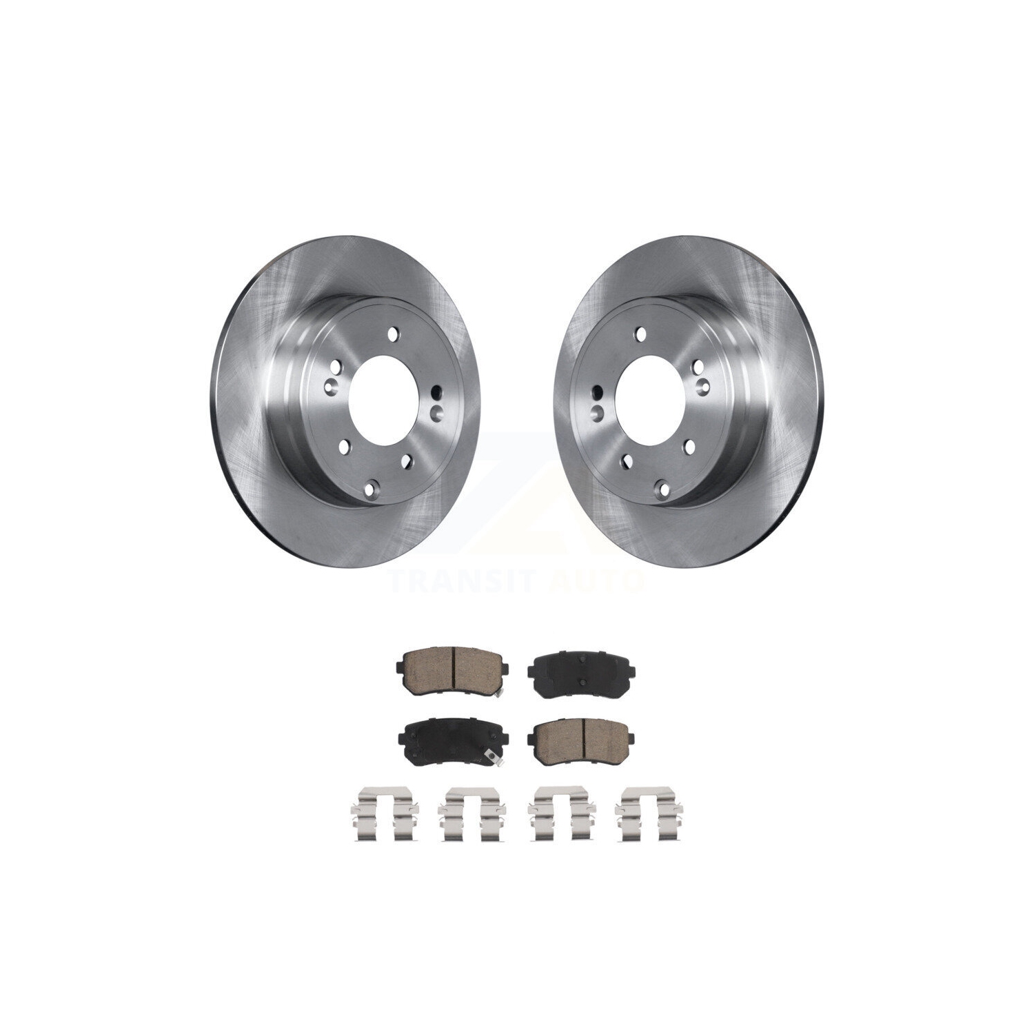 Rear Brake Rotors Ceramic Pad Kit For Hyundai Sonata Kia Optima With Manual Parking K8C-101665