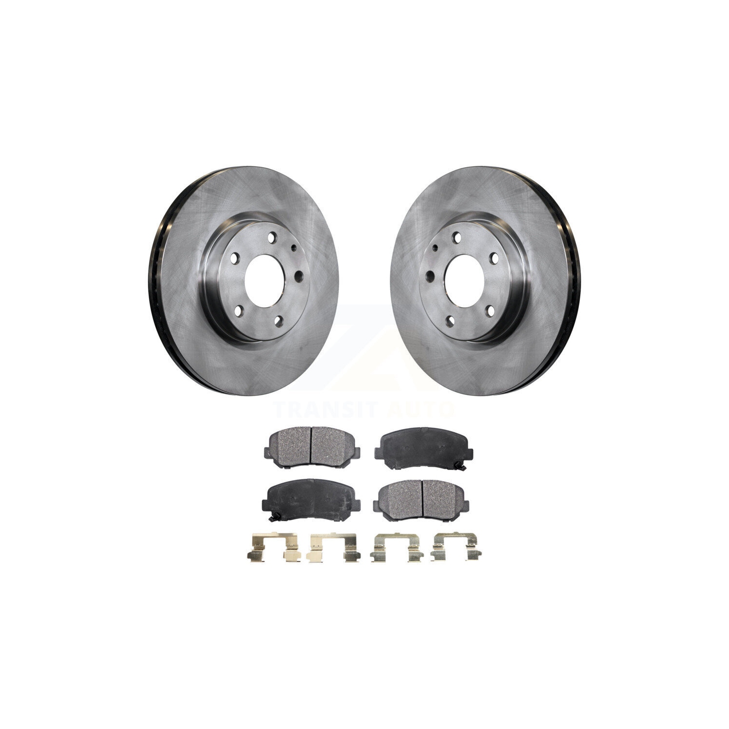 Front Disc Brake Rotors And Semi-Metallic Pads Kit For 2013-2015 Mazda CX-5 K8F-100608
