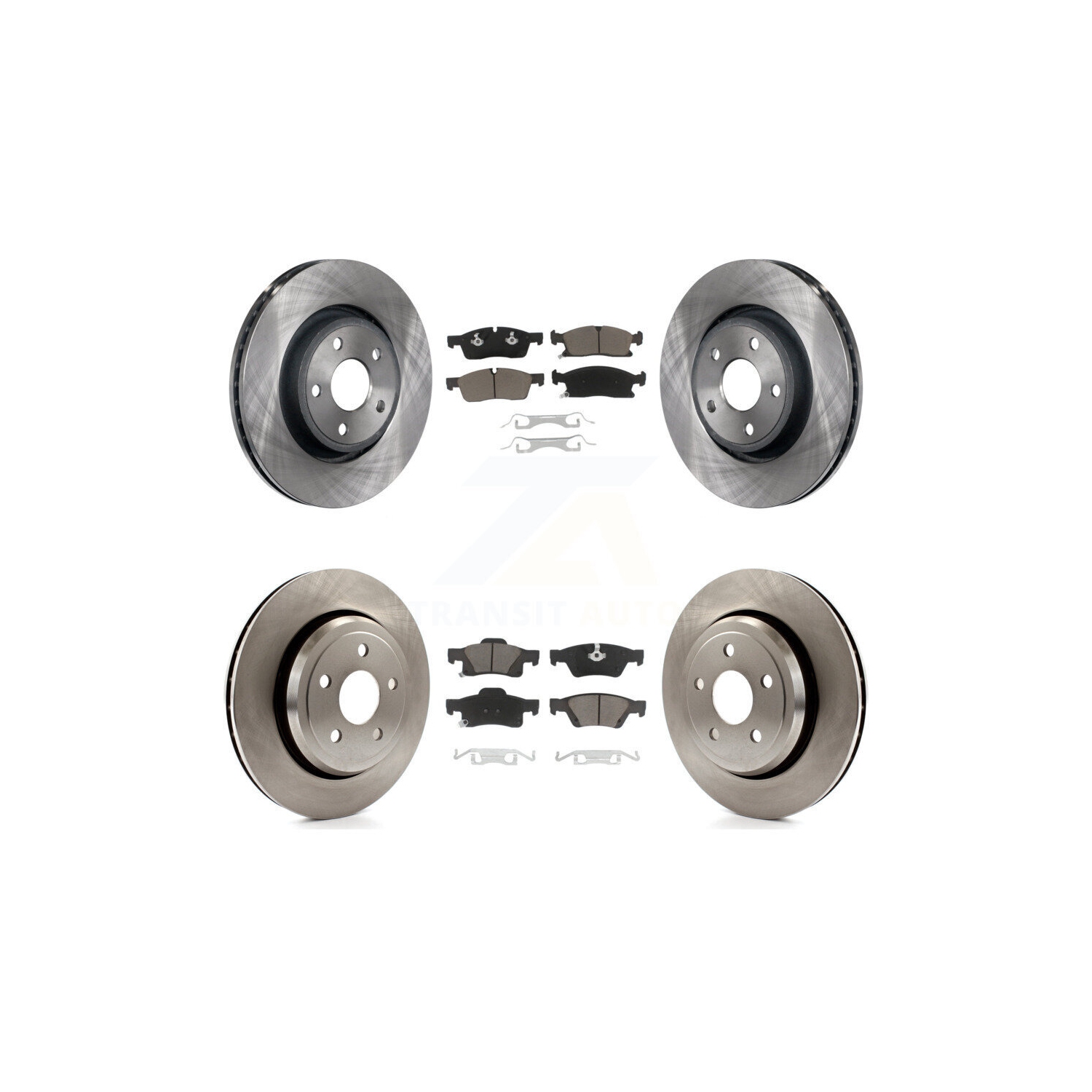 Disques de frein arrière avant et plaquettes en céramique pour Dodge Durango 18-20 avec évent K8C-103348