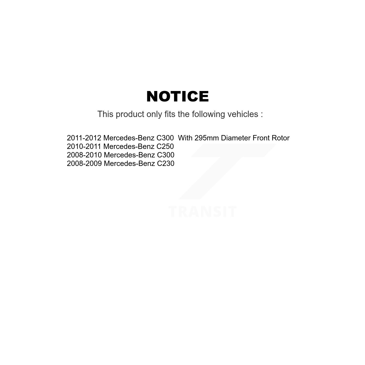 Front Rear Disc Brake Rotors And Ceramic Pads Kit For Mercedes-Benz C250 C230 K8T-101515