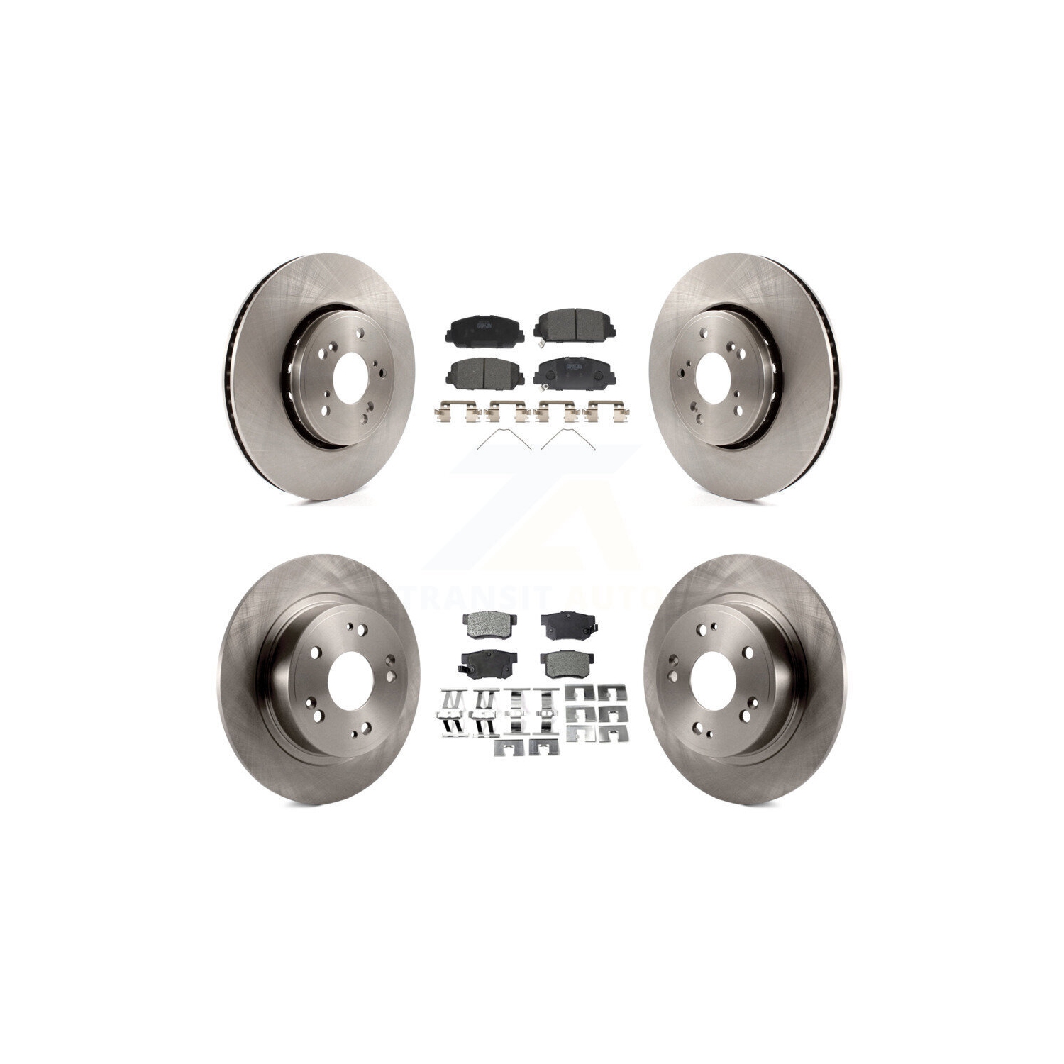 Front Rear Disc Brake Rotors And Ceramic Pads Kit For 2016 Acura ILX K8T-101570