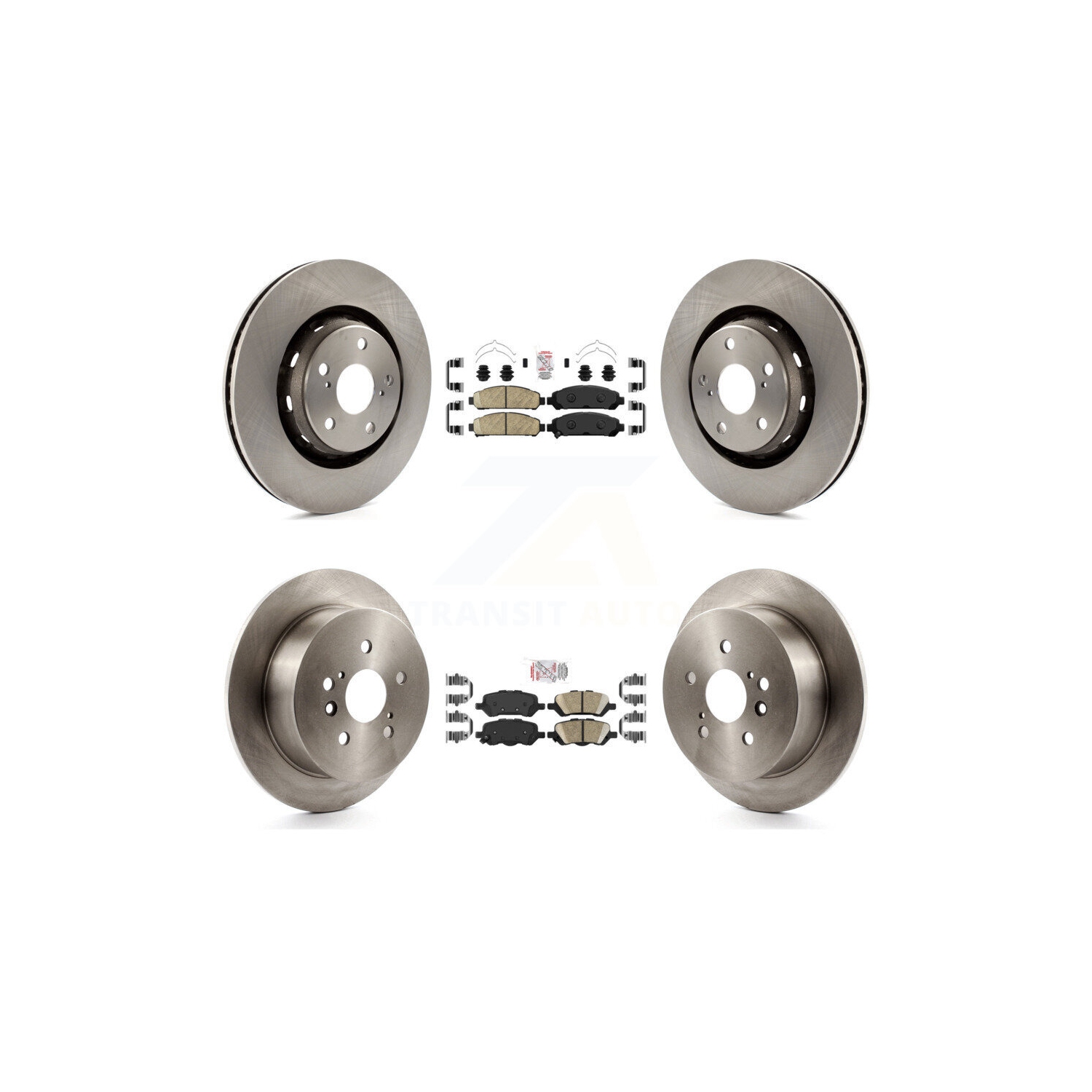Front Rear Ceramic Pads And Disc Brake Rotors Kit For 2009-2016 Toyota Venza K8A-102950