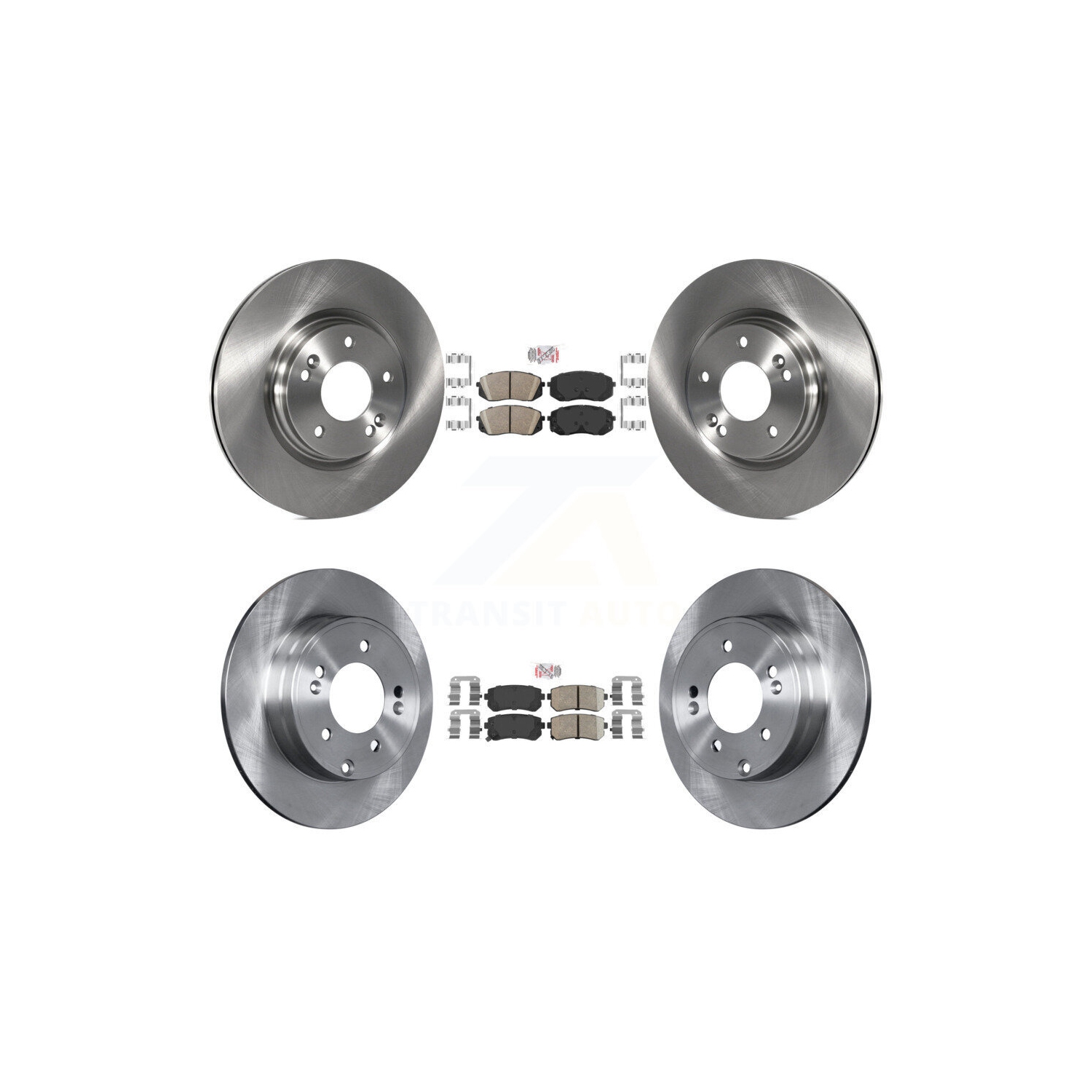 Kit de disque de frein avant arrière en céramique pour Hyundai Sonata 15-16 avec frein de stationnement manuel K8&nbsp;A-106535