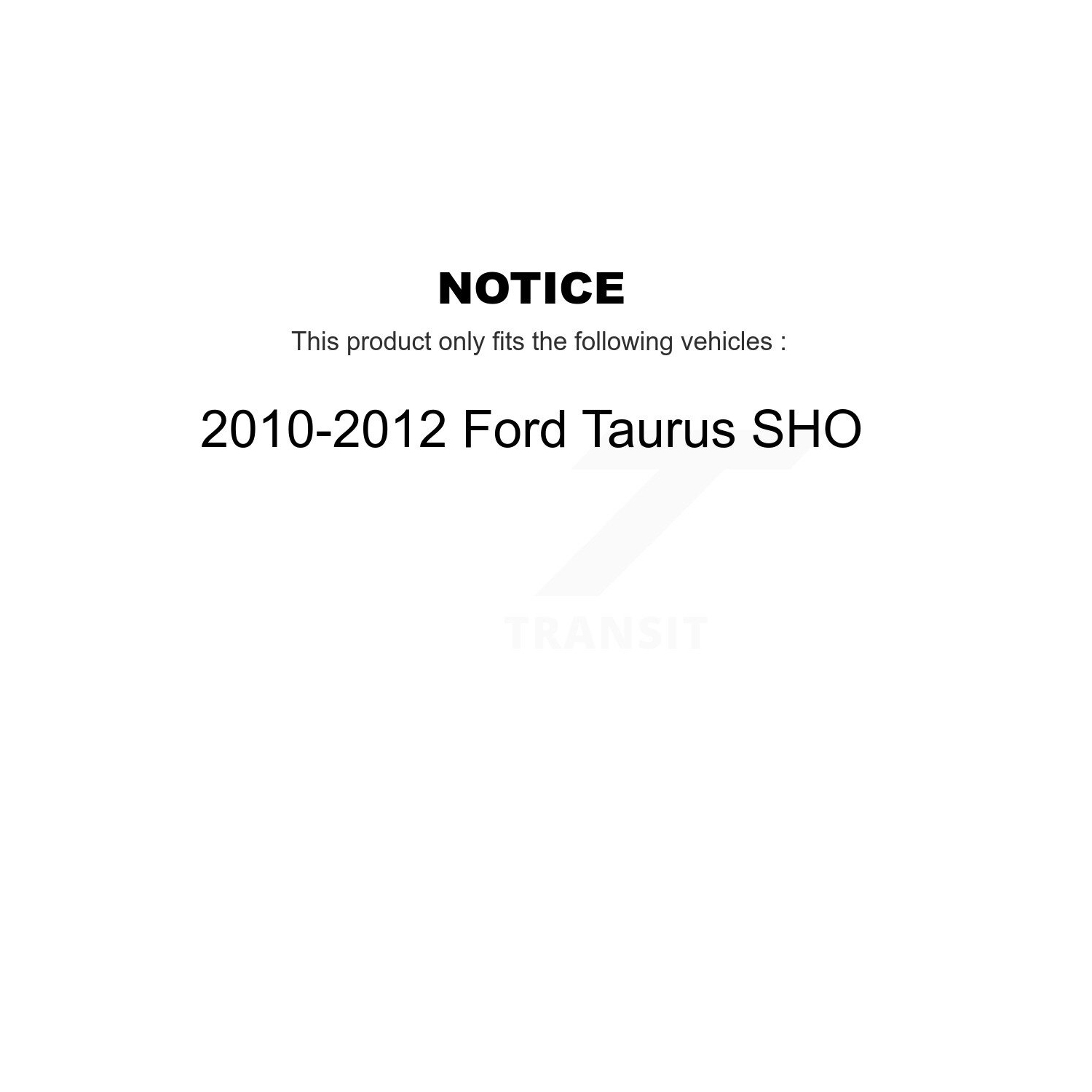 Plaquettes en céramique à l'avant et disques de frein enduits pour Ford Taurus SHO KGA-102030 2010-2012