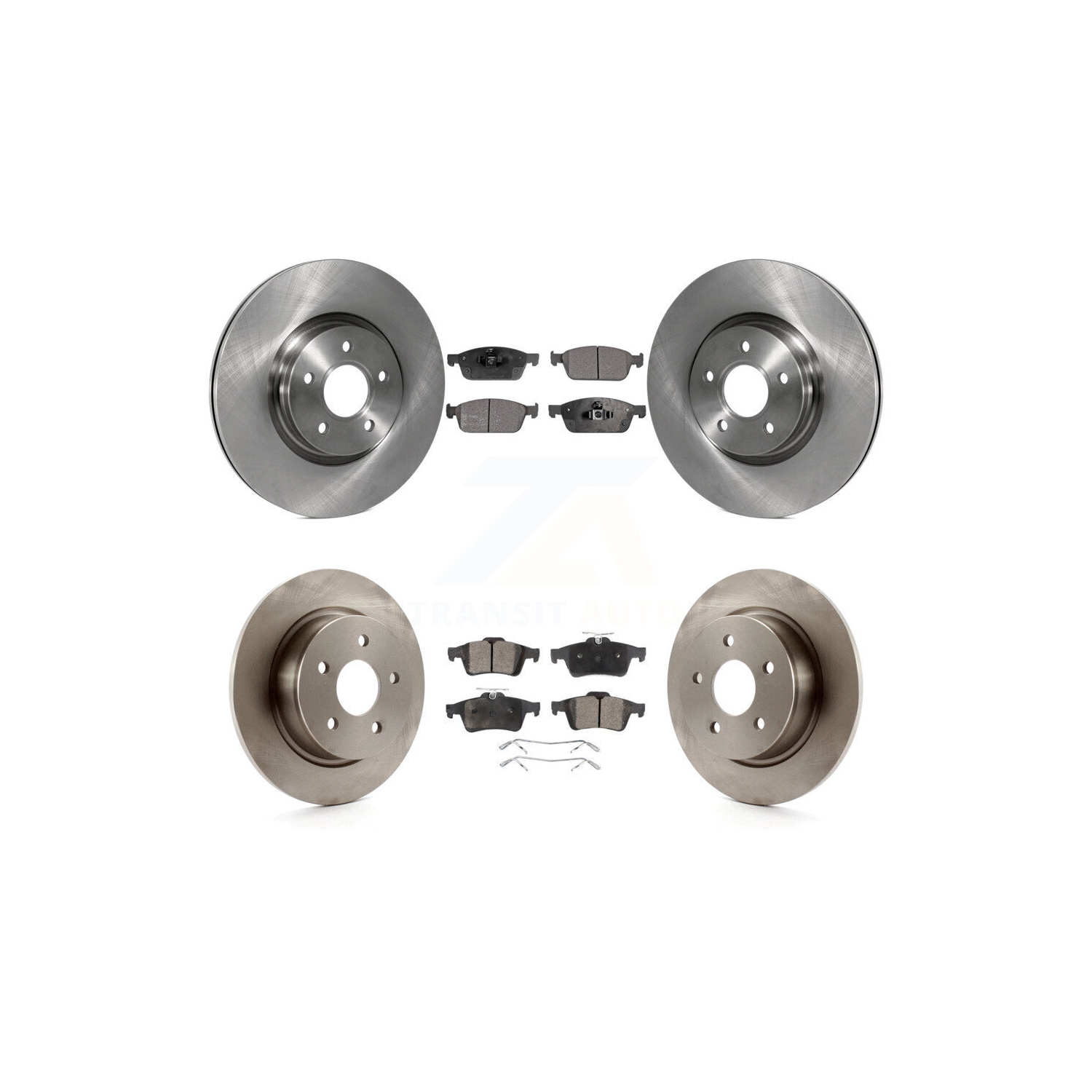 Disques de frein à disque arrière avant et plaquettes en céramique pour Ford Escape Transit Connect K8T-101412