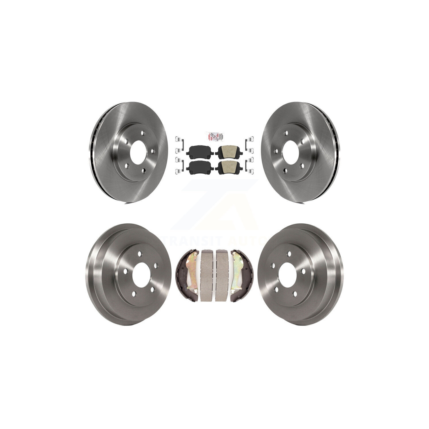 Front Rear Disc Brake Rotors Ceramic Pads And Drum Kit For Chevrolet HHR K8A-104914