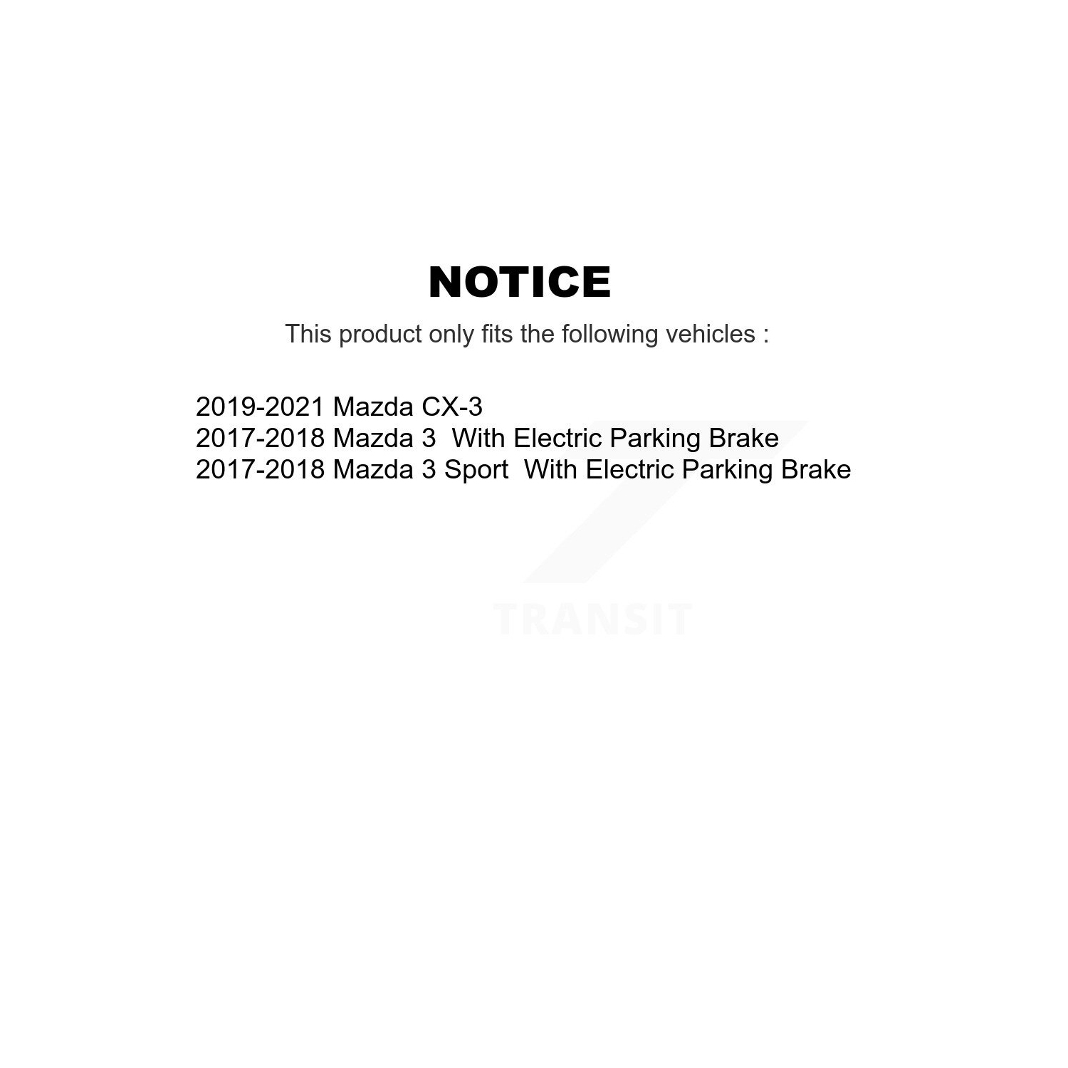 Disques de frein arrière recouverts et plaquettes semi-métalliques pour Mazda 3 CX-3 Sport KGS-101693