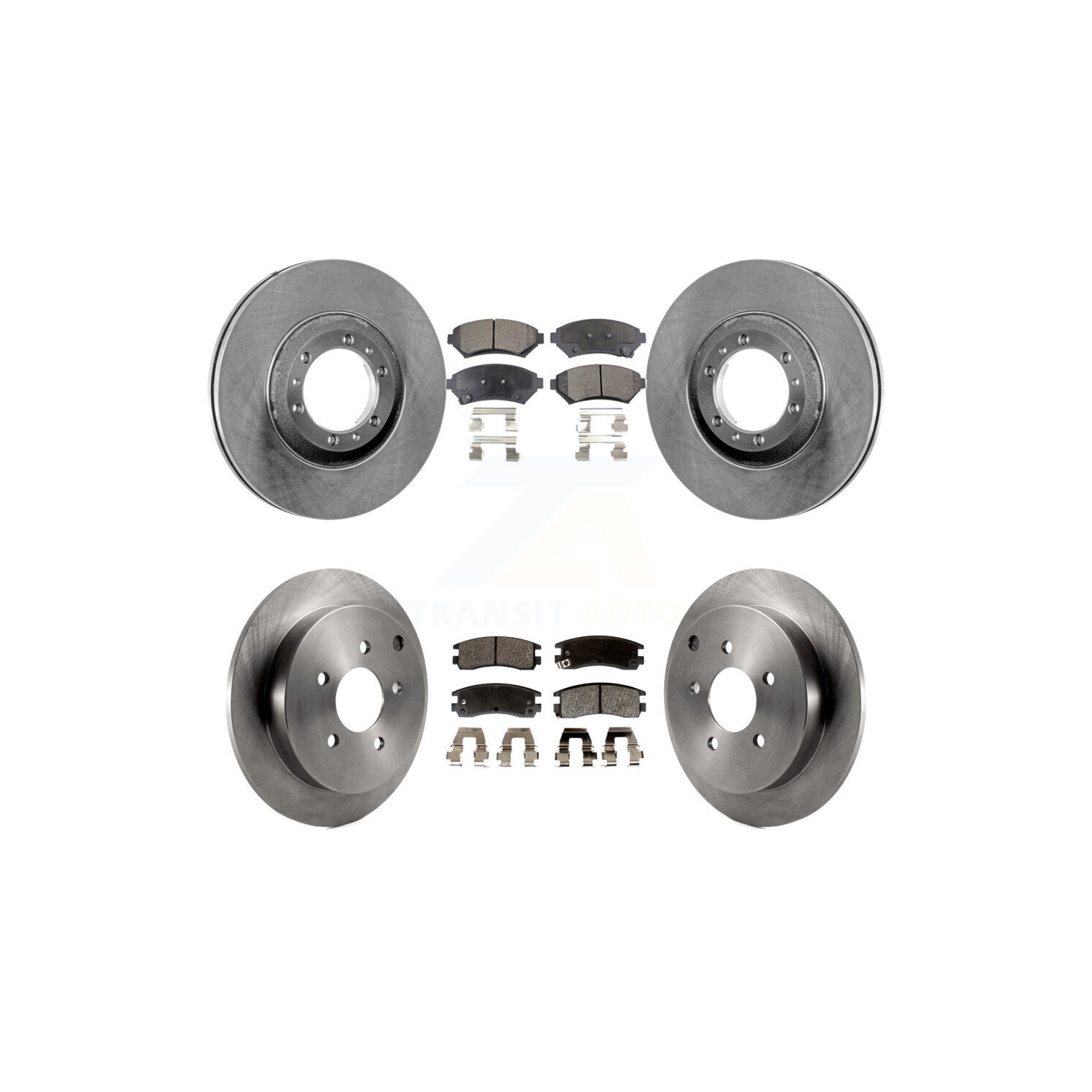 Disques de frein arrière avant et plaquettes semi-métalliques pour Pontiac Montana K8F-100718