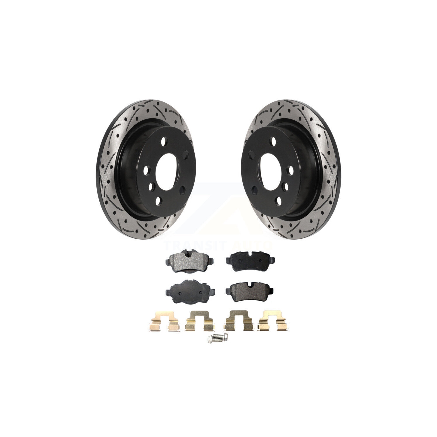 Kit de plaquettes en céramique pour disque de frein à fente percé à l'arrière pour Mini Cooper 2014 avec roues à 5 écrous KDT-100959