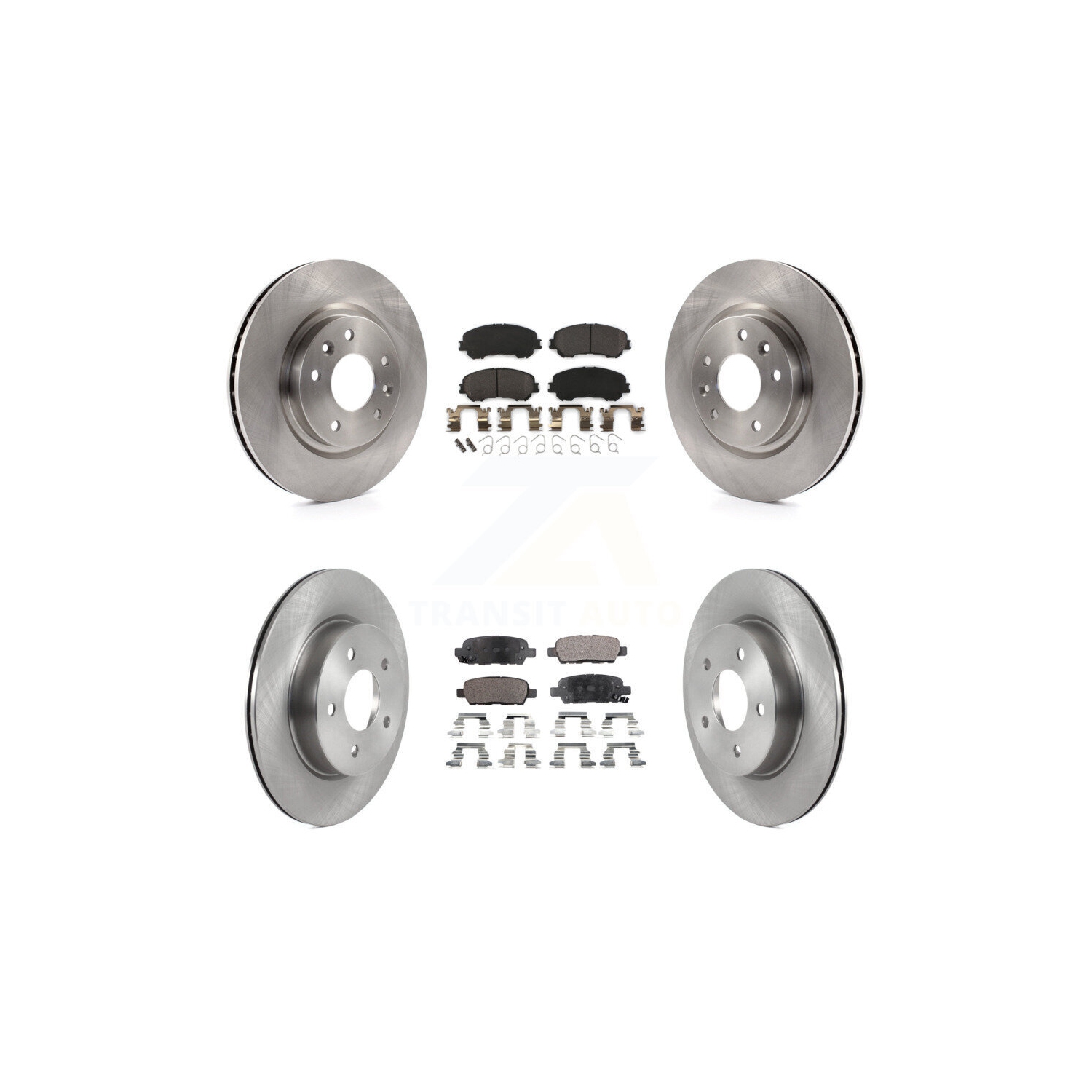 Front Rear Disc Brake Rotors And Semi-Metallic Pads Kit For Nissan Qashqai Rogue Sport K8F-103615