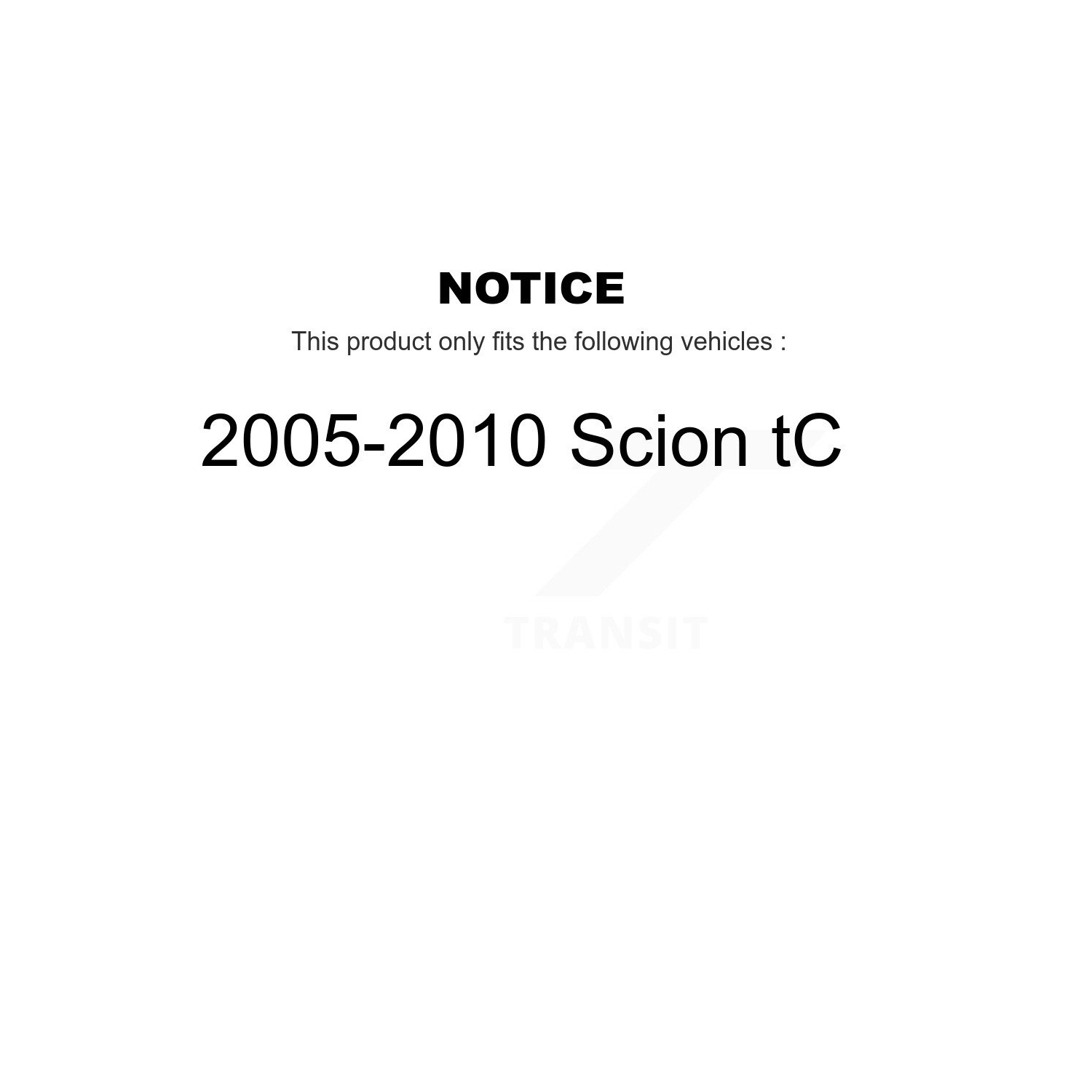 Rear Coated Disc Brake Rotors And Ceramic Pads Kit For 2005-2010 Scion tC KGT-101456