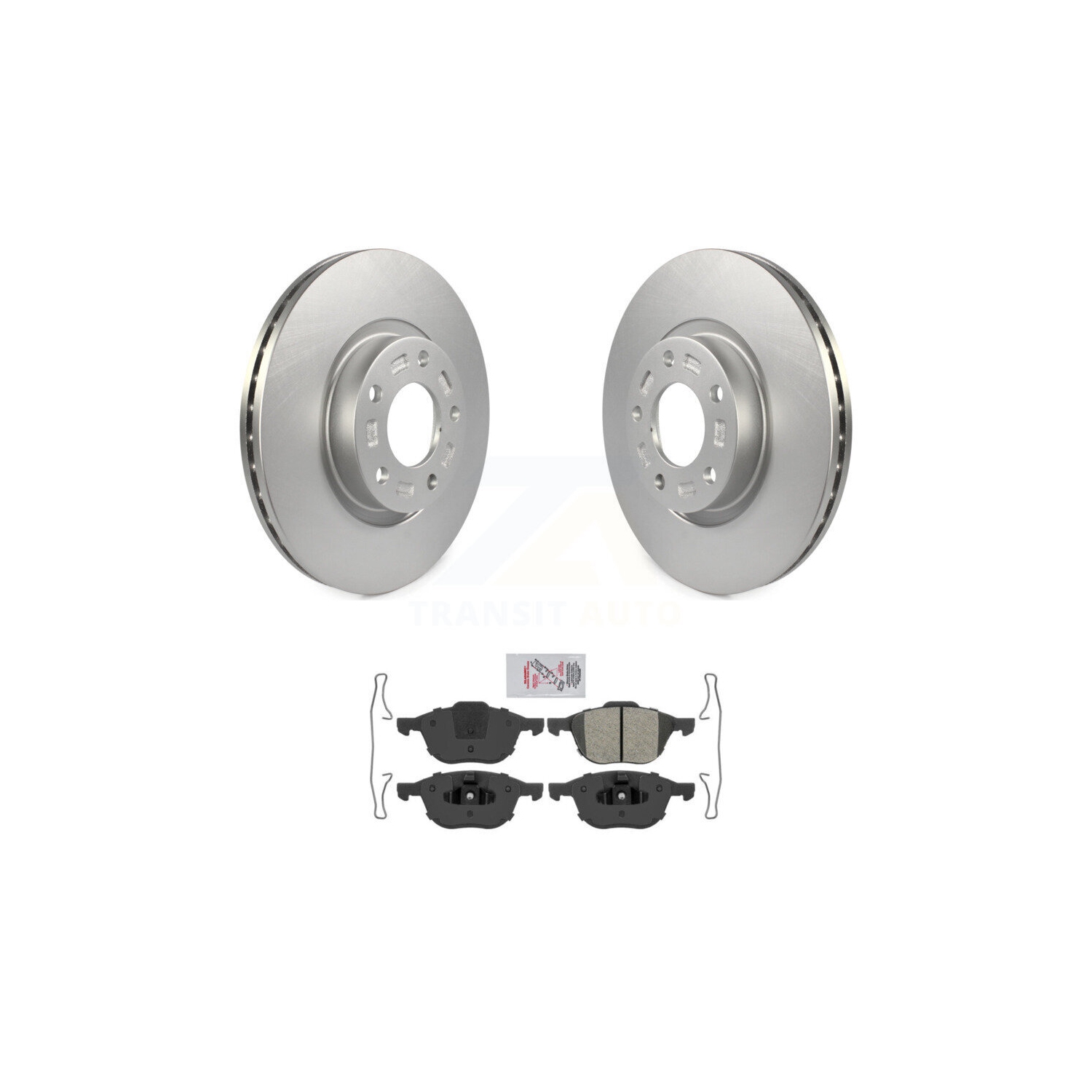 Front Coated Disc Brake Rotors And Semi-Metallic Pads Kit For Mazda 3 5 Sport KGA-100460