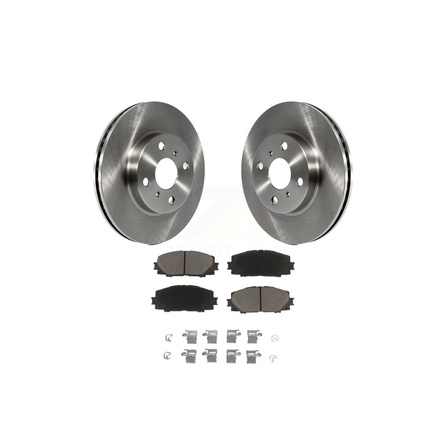 Front Disc Brake Rotors And Ceramic Pads Kit For Toyota Yaris Prius C Scion iQ K8C-100425