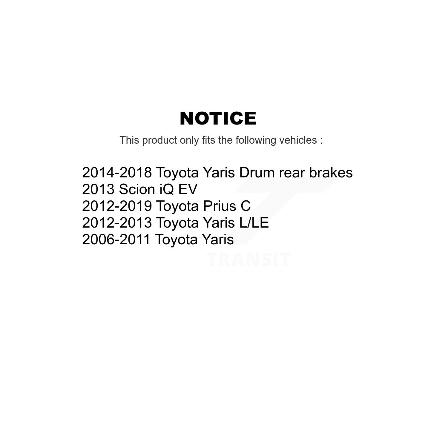 Front Disc Brake Rotors And Ceramic Pads Kit For Toyota Yaris Prius C Scion iQ K8C-100425