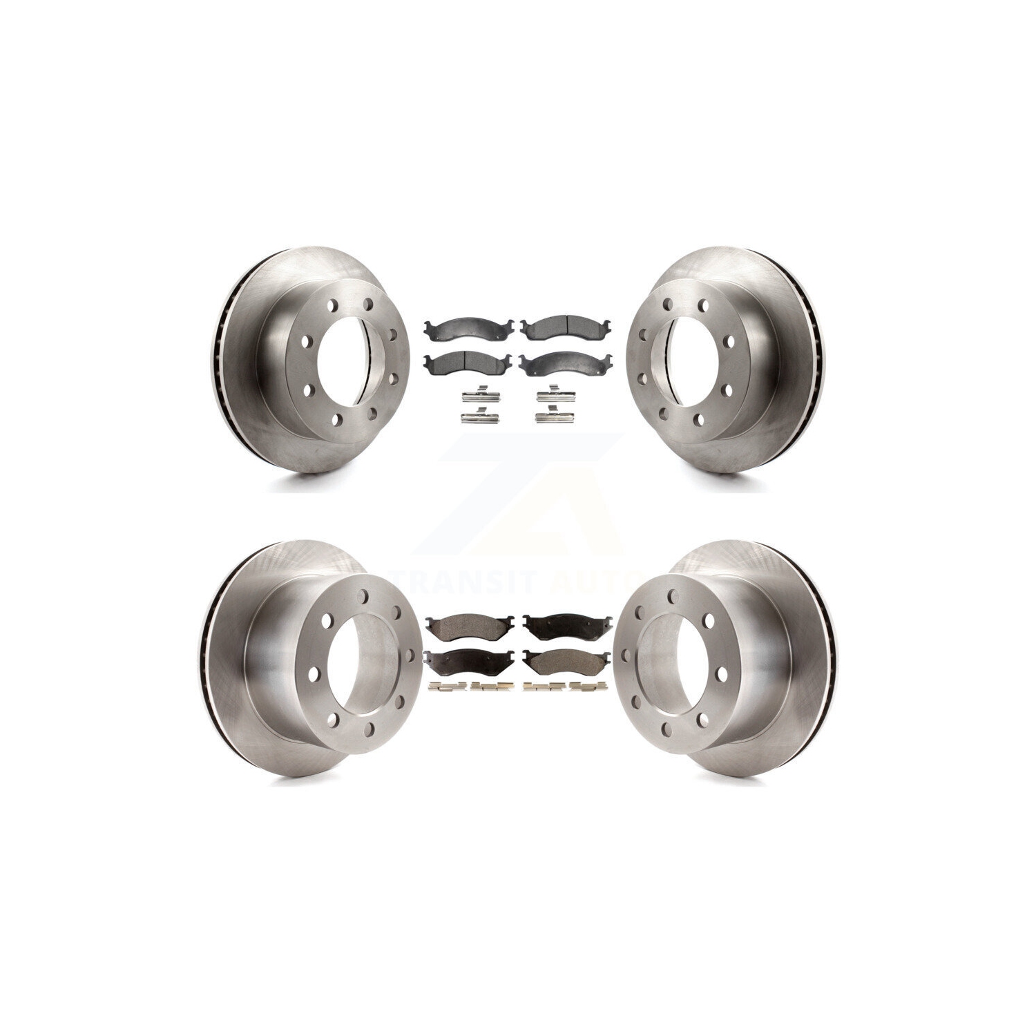 Disques de frein à disque arrière avant et plaquettes en céramique pour Dodge RAM 2500 3500 K8T-101004 2001-2002