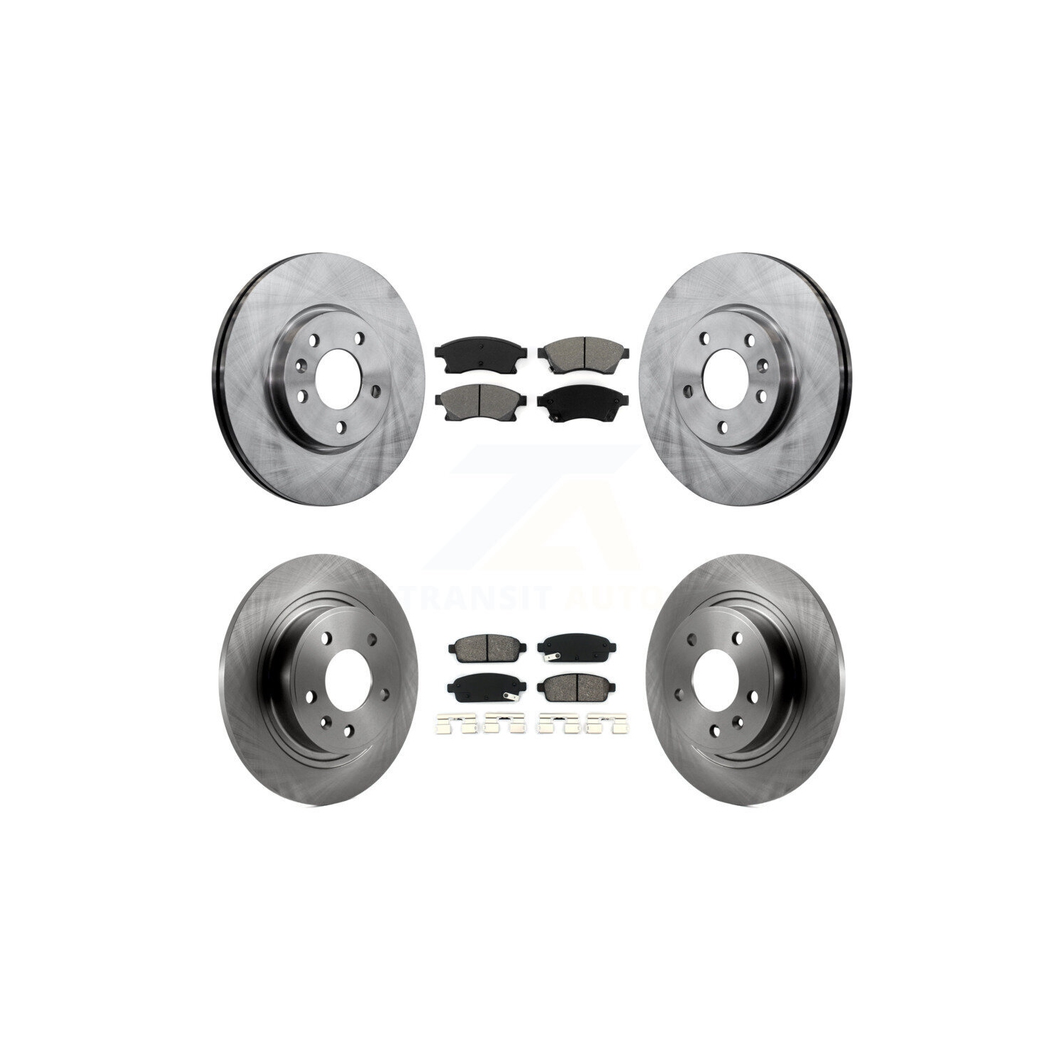 Disques de frein arrière avant et plaquettes semi-métalliques pour Verano K8S-100845 2012-2013 de Buick