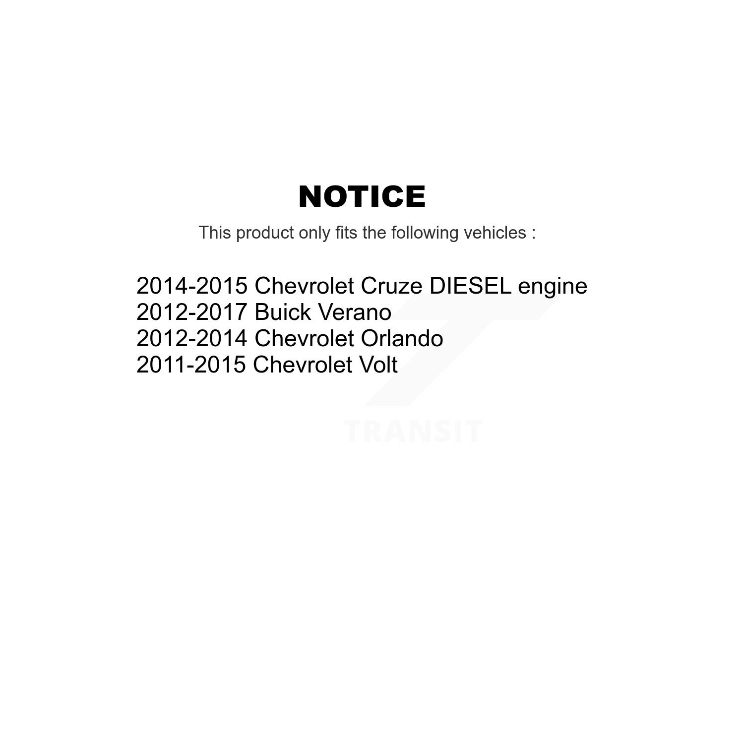 Disques de frein arrière avant et plaquettes semi-métalliques pour Verano K8S-100845 2012-2013 de Buick