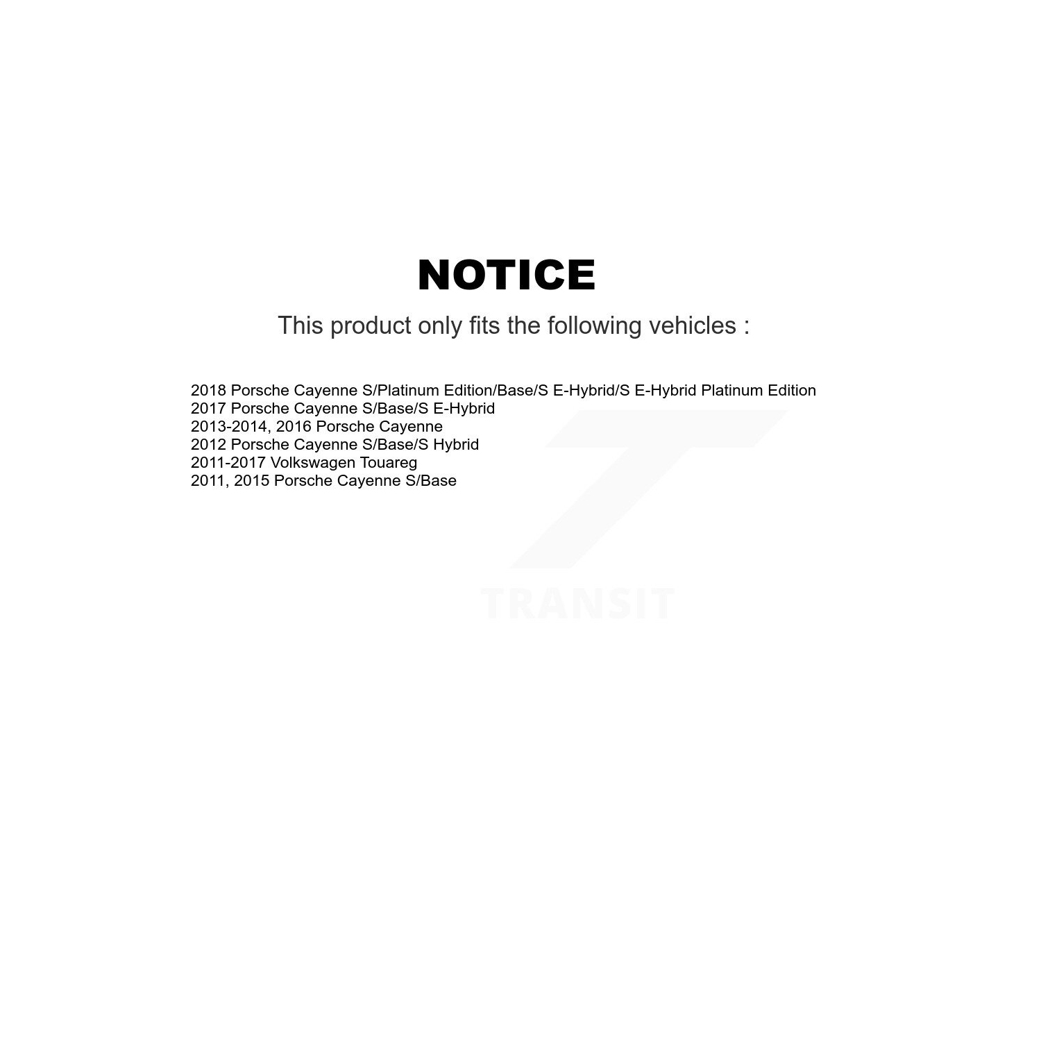 Kit de plaquettes en céramique pour disque de frein à fente perforée arrière pour Volkswagen Touareg Porsche Cayenne KDT-100923