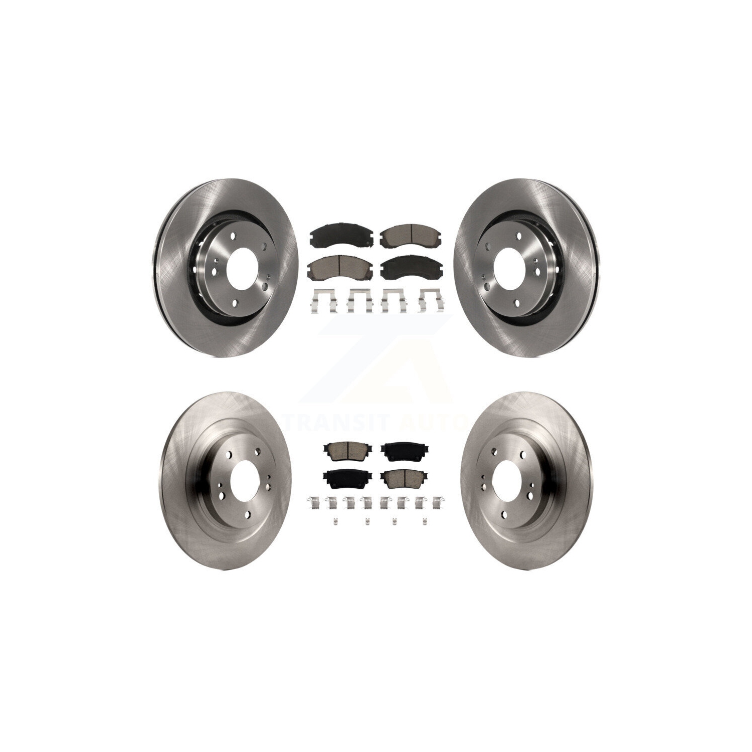 Front Rear Disc Brake Rotors And Ceramic Pads Kit For Mitsubishi Outlander PHEV K8C-103151