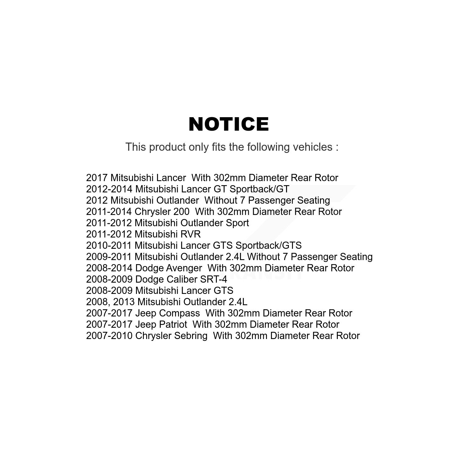 Rear Drilled Slot Brake Rotor Ceramic Pad Kit For Jeep Mitsubishi Patriot Lancer Chrysler KDA-101967