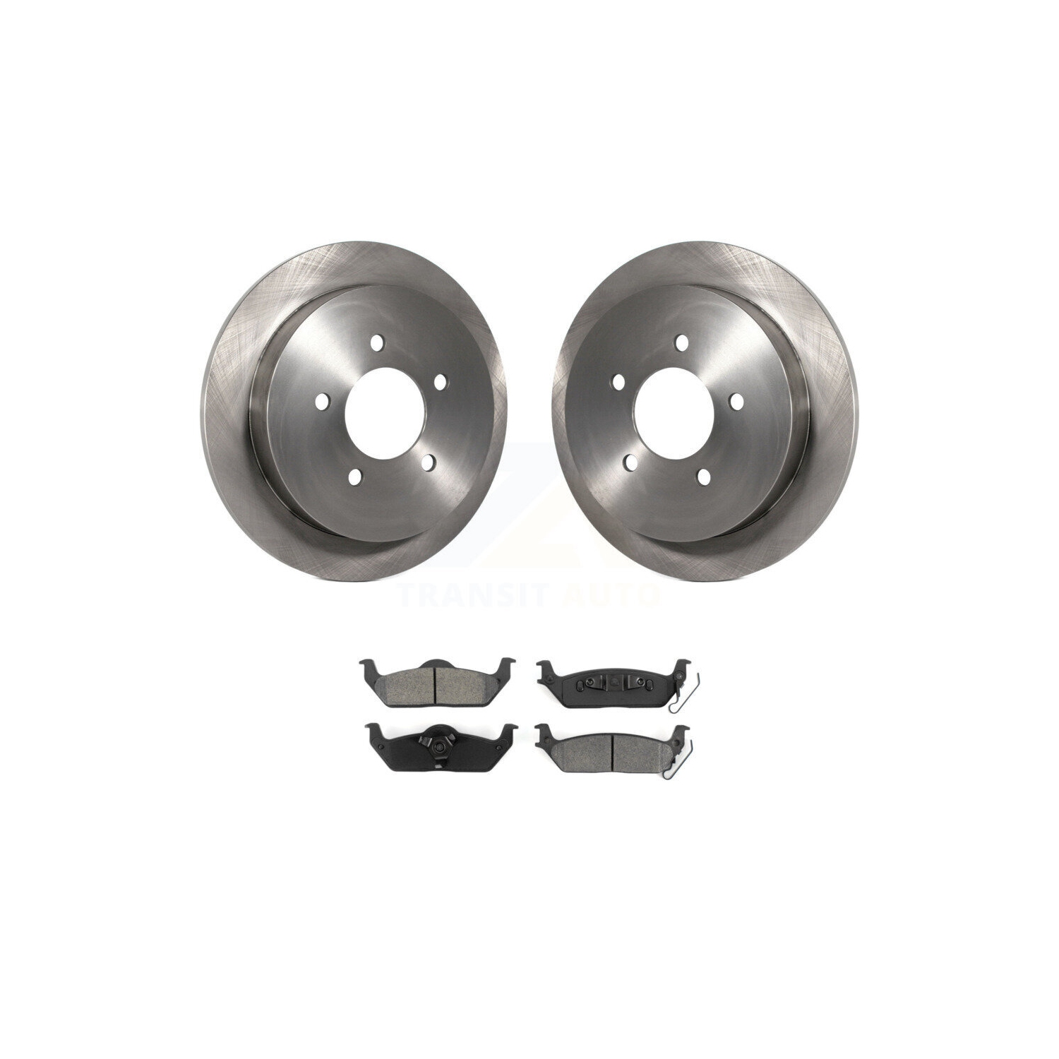 Rear Disc Brake Rotors And Semi-Metallic Pads Kit For Ford F-150 K8S-102258