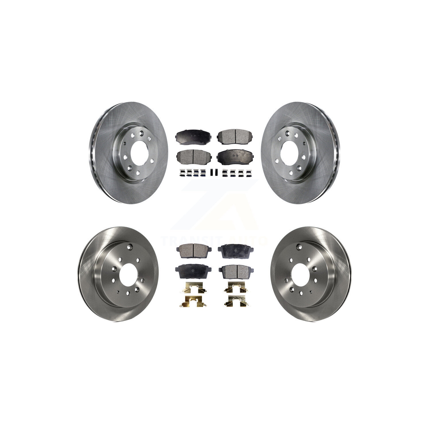 Ensemble de disques de frein avant arrière et plaquettes en céramique pour Mazda CX-7 Ford Edge Lincoln MKX K8T-101403